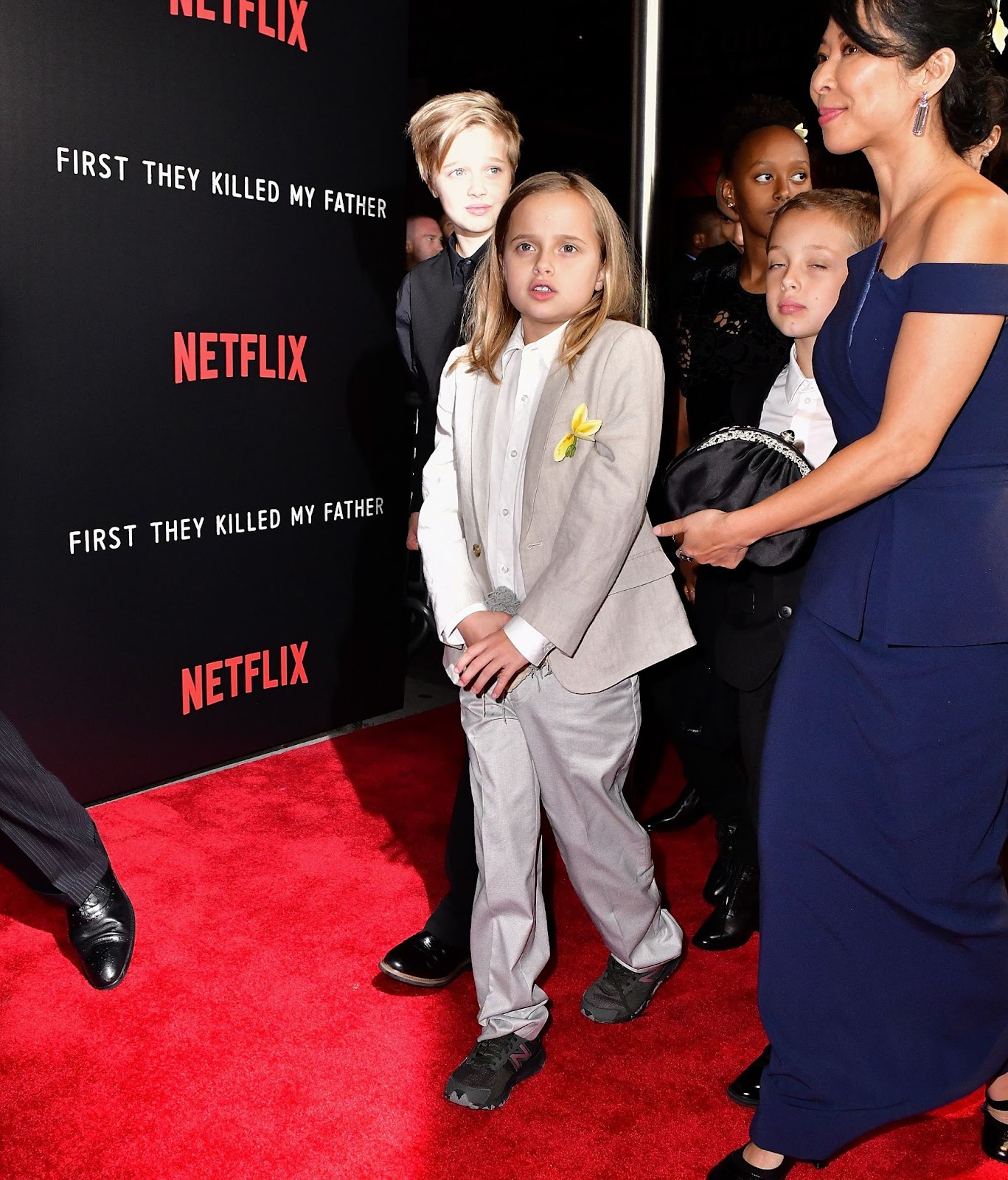 Vivienne Jolie-Pitt bei der Premiere von „First They Killed My Father“ am 14. September 2017 in New York. | Quelle: Getty Images