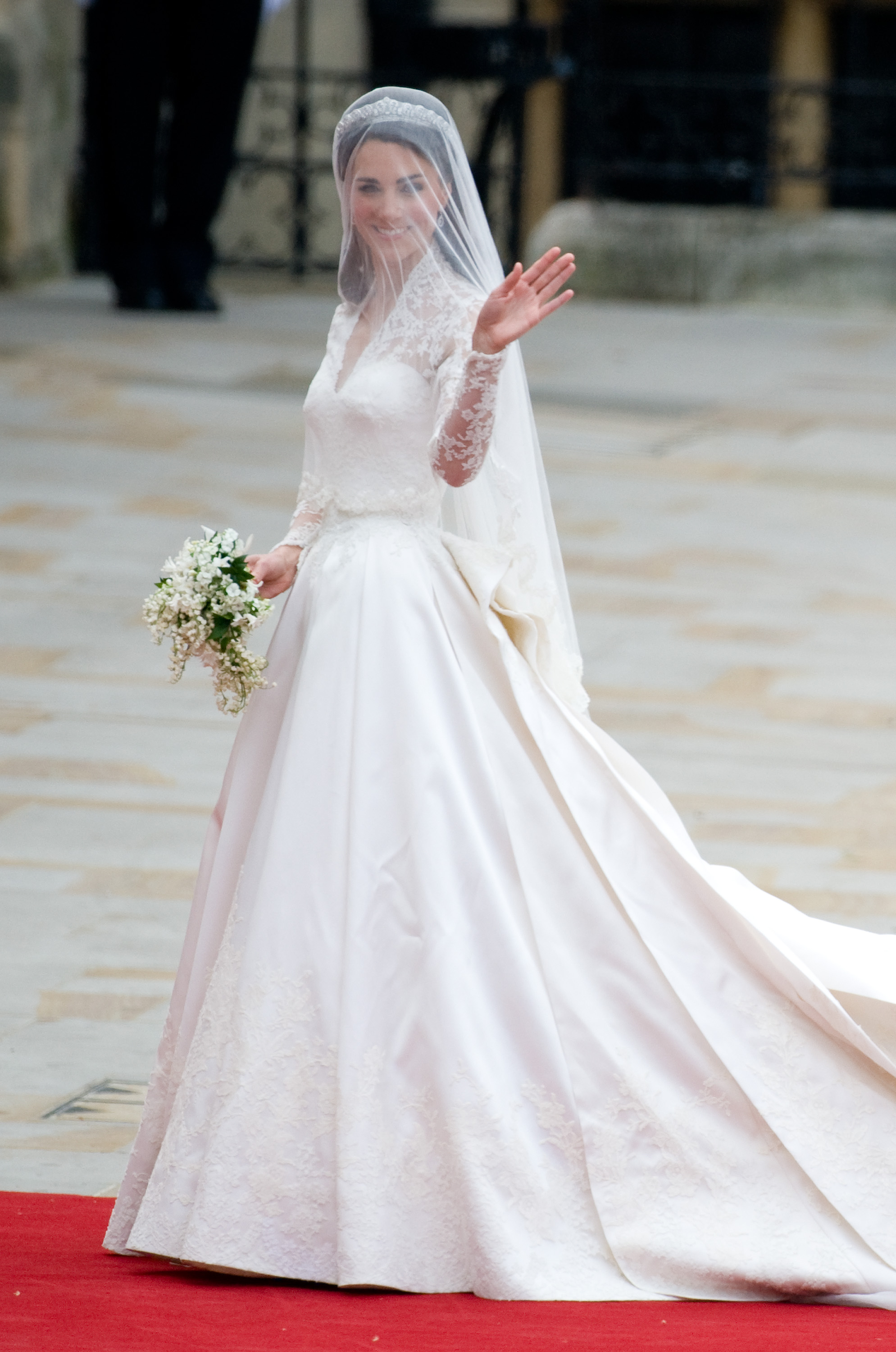 Catherine Middleton während ihrer königlichen Hochzeit mit Prinz William in der Westminster Abbey am 29. April 2011 in London, England. | Quelle: Getty Images