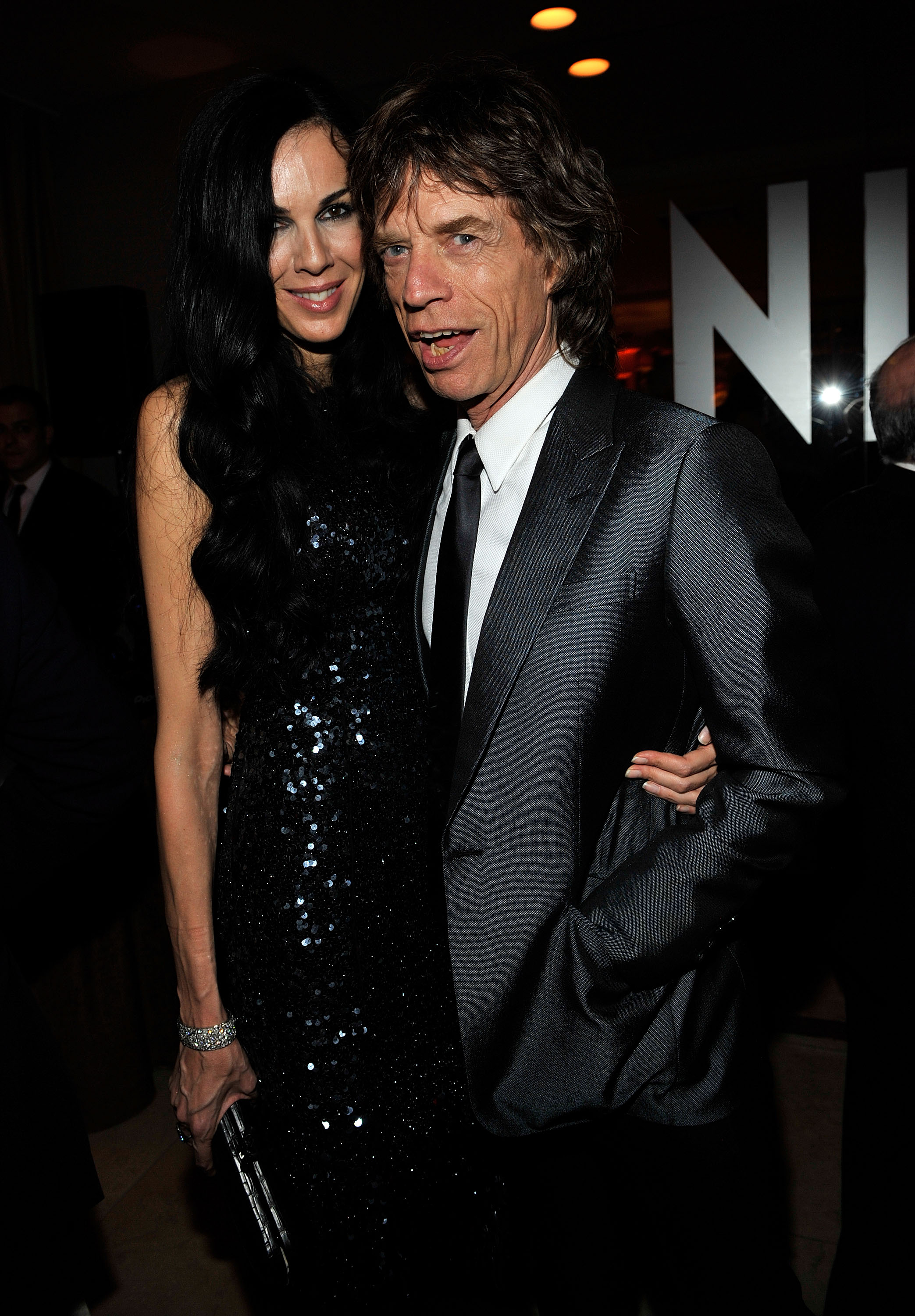 L'Wren Scott und Mick Jagger auf der Vanity Fair Oscar Party 2009 am 22. Februar 2009 in West Hollywood, Kalifornien. | Quelle: Getty Images