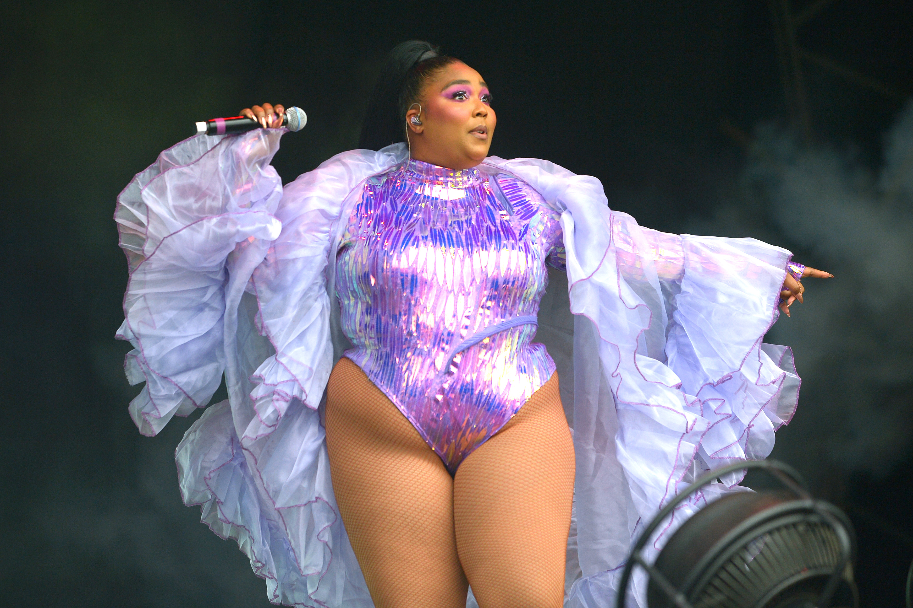 Lizzo tritt auf der West Holts Bühne während des Glastonbury Festivals am 29. Juni 2019 in Glastonbury, England, auf. | Quelle: Getty Images