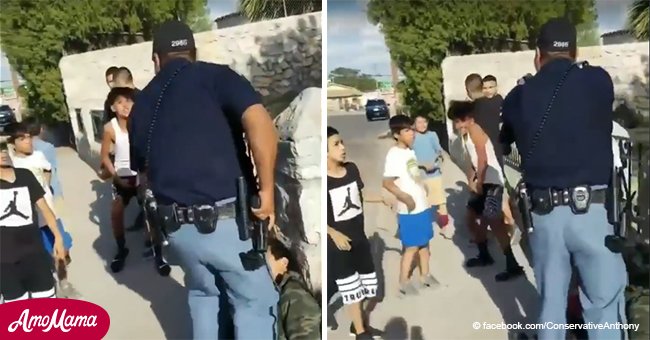 Polizeibeamter bekommt seine Strafe, nachdem ein Video auftauchte, wo er mit seiner Pistole auf die Kinder zeigt 