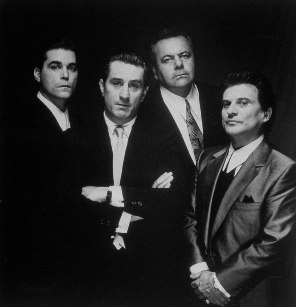 "Good Fellas" -Schauspieler: Ray Liotta, Robert De Niro, Paul Sorvino und Joe Pesci. (Foto von Dirck Halstead) I Quelle: Getty Images