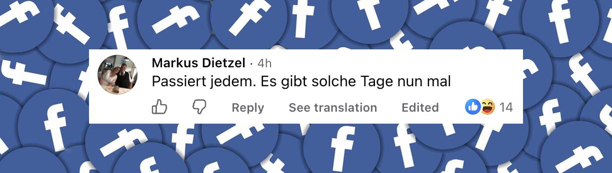 Unterstützender Kommentar eines Fans | Quelle: Facebook