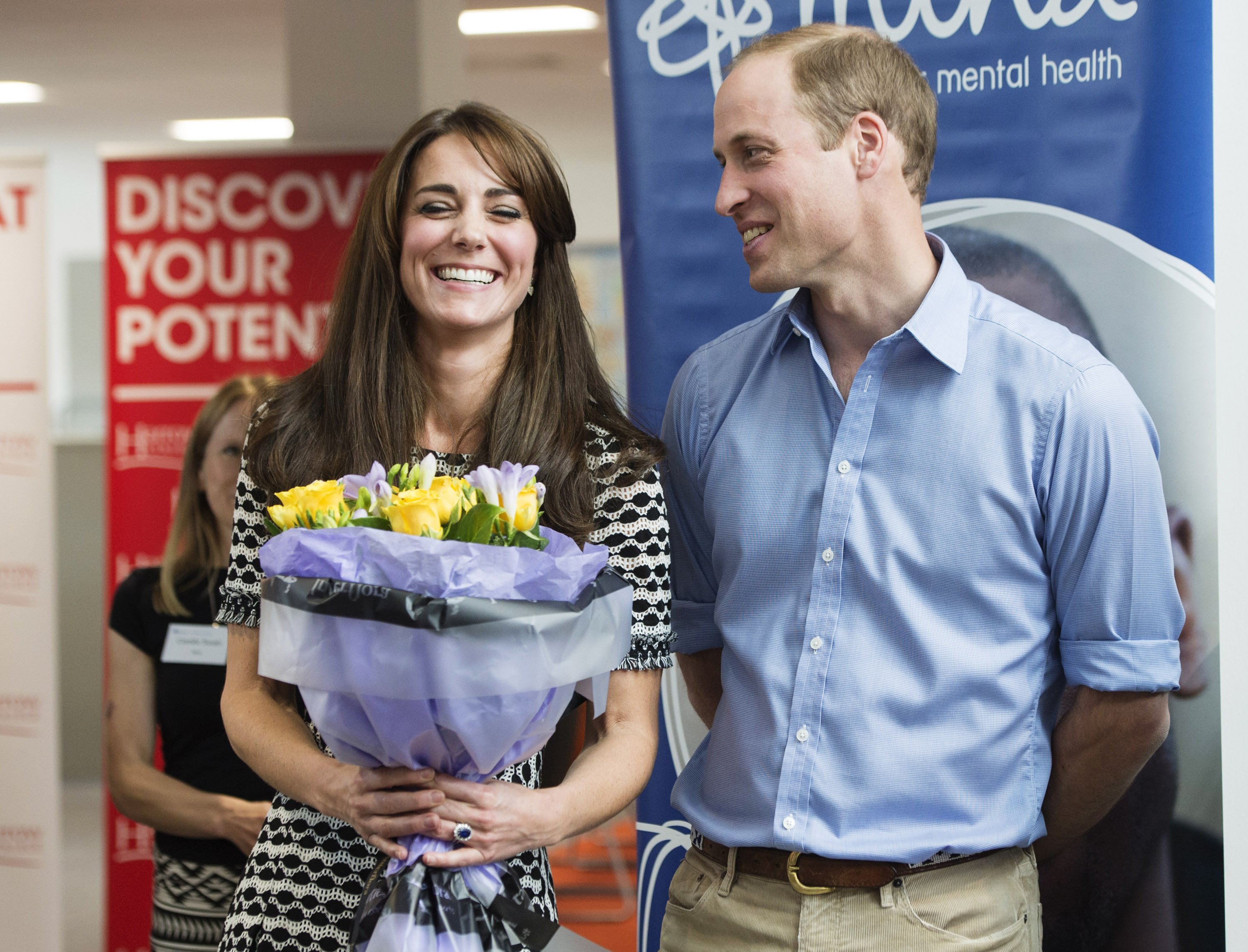 Prinz William und Catherine am Harrow College am 10. Oktober 2015 in Harrow, England. | Quelle: Getty Images