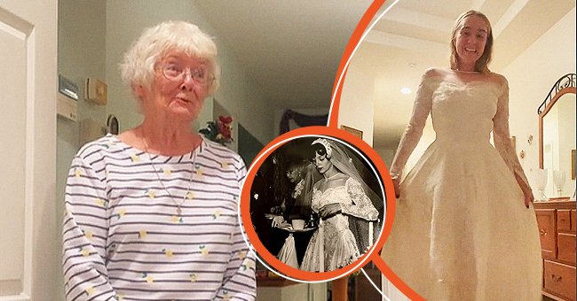 Oma Marilyn war sprachlos, ihre liebe Enkelin Kate Petrik in ihrem eigenen Hochzeitskleid zu sehen. | Quelle: Tiktok.com/@_darth_kater