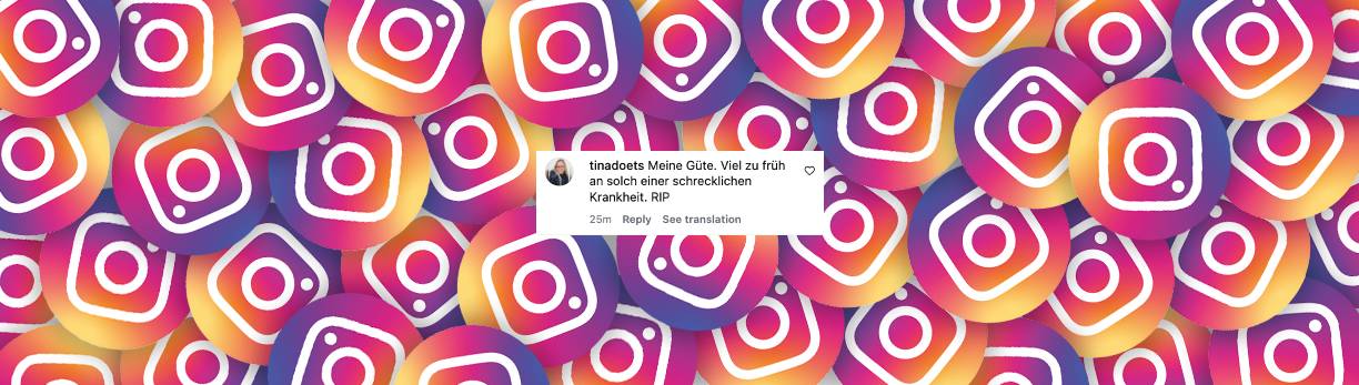Nutzer zeigt sich betroffen vom Tod des Schauspielers | Quelle: Instagram/Promiflash