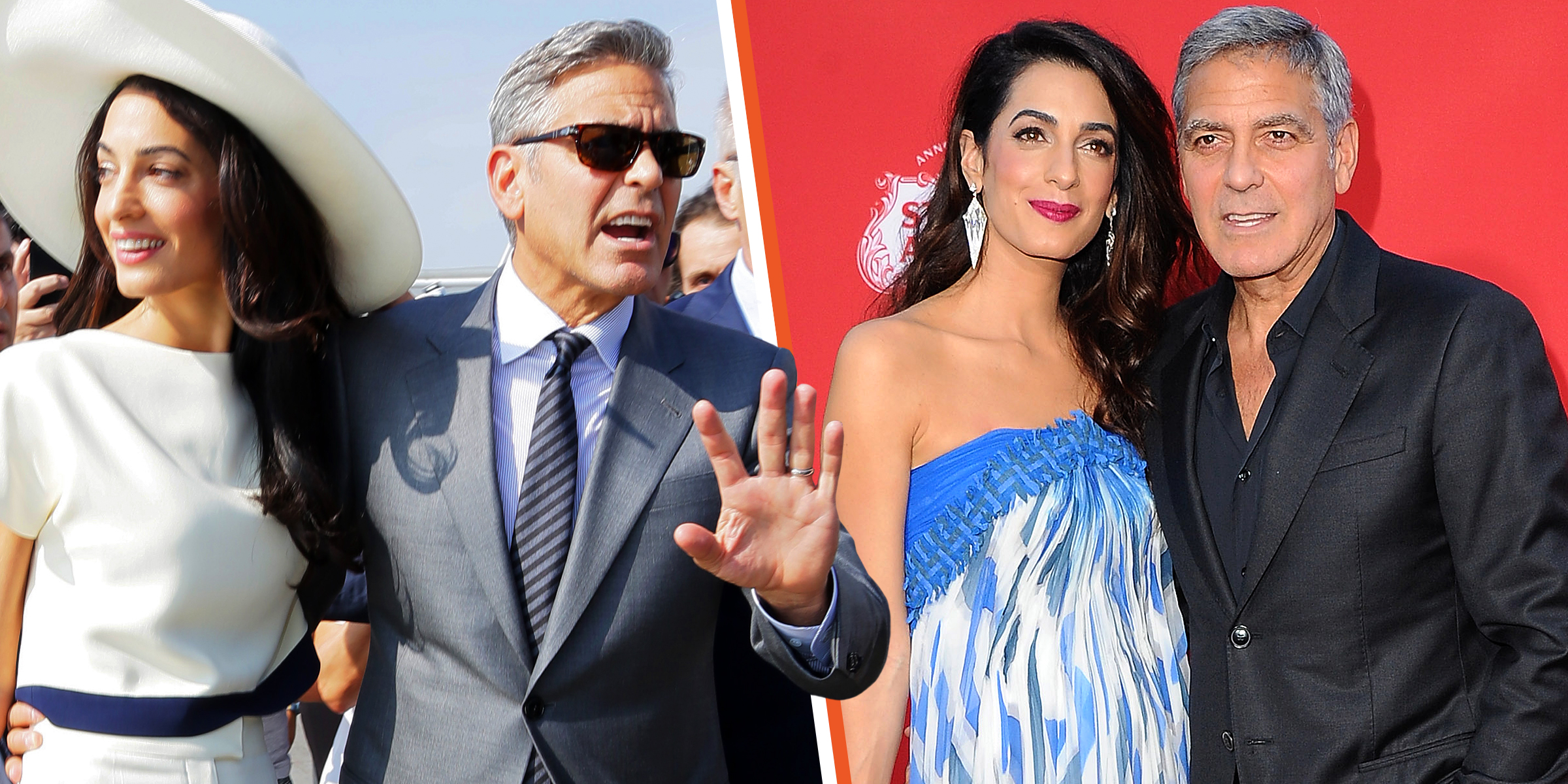 Amal und George Clooney | Quelle: Getty Images