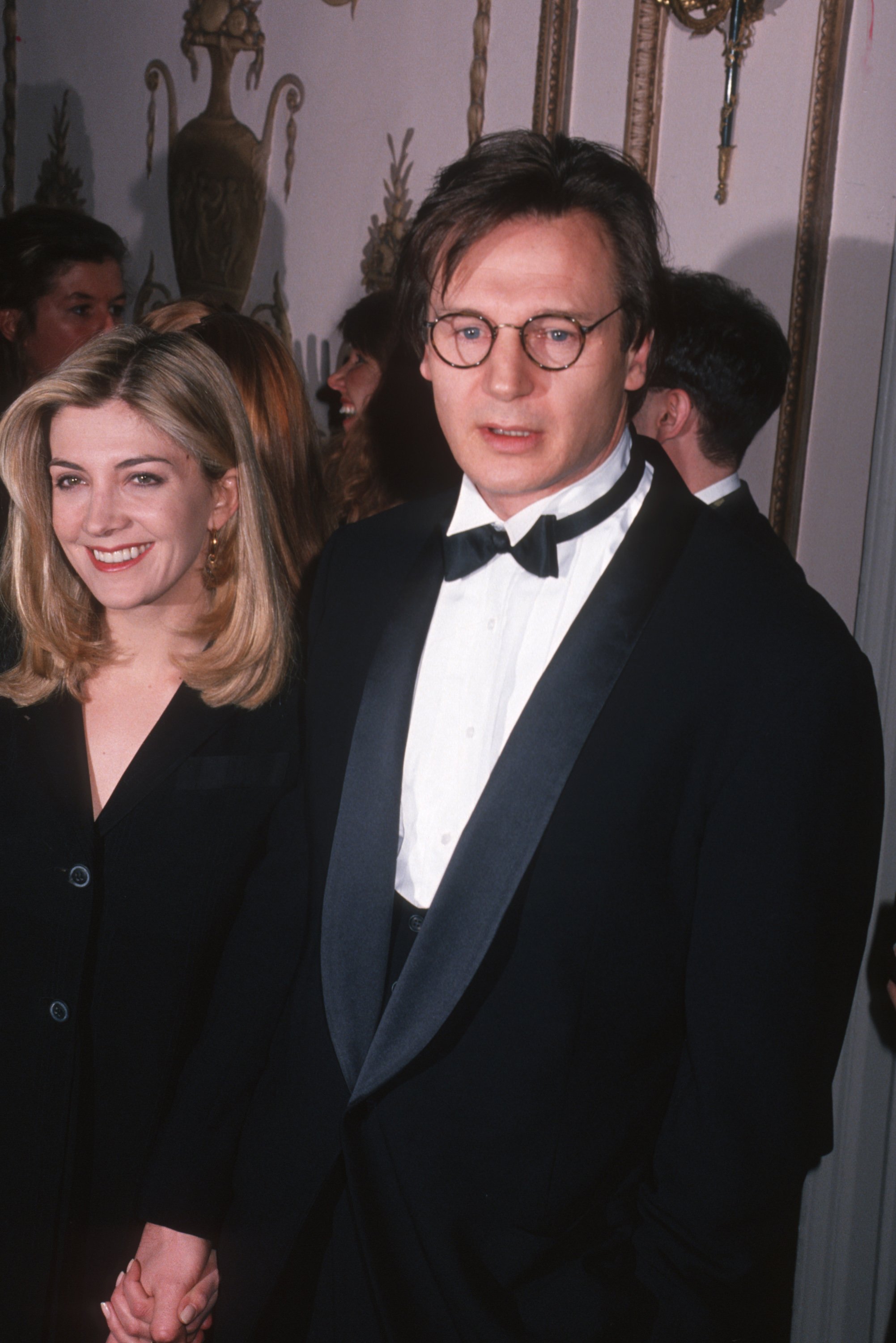 Liam Neeson und Natasha Richardson in New York im Jahr 1993. | Quelle: Getty Images