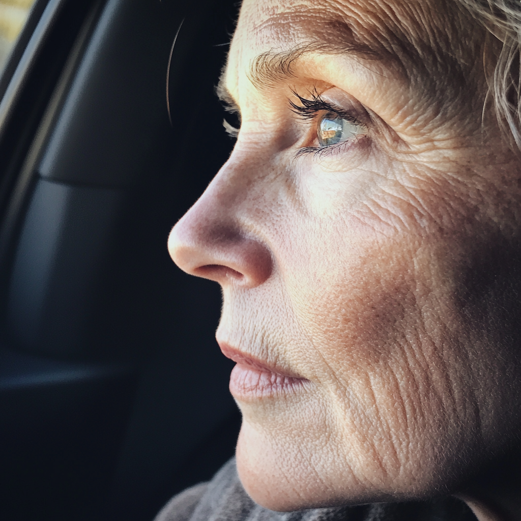 A close-up of a woman in a car | Source: Midjourney