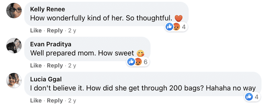 Das Netz hinterlässt rührende Kommentare zu dem Facebook Post, der die nette Geste einer jungen Mama während eines Fluges beschreibt. | Quelle: Facebook.com/dave.corona1