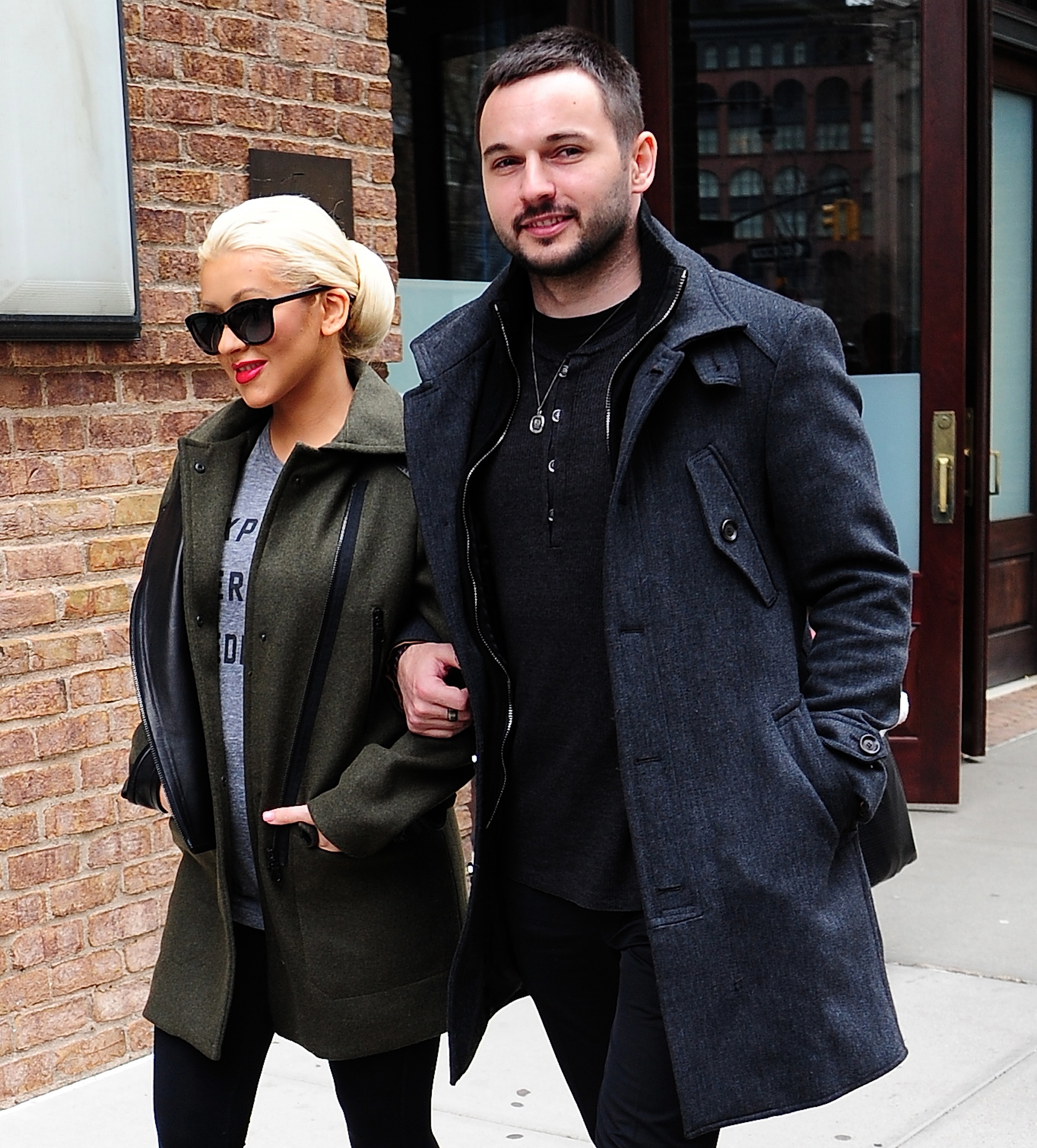 Christina Aguilera und Matthew Rutler wurden am 17. April 2014 in New York City gesichtet. | Quelle: Getty Images