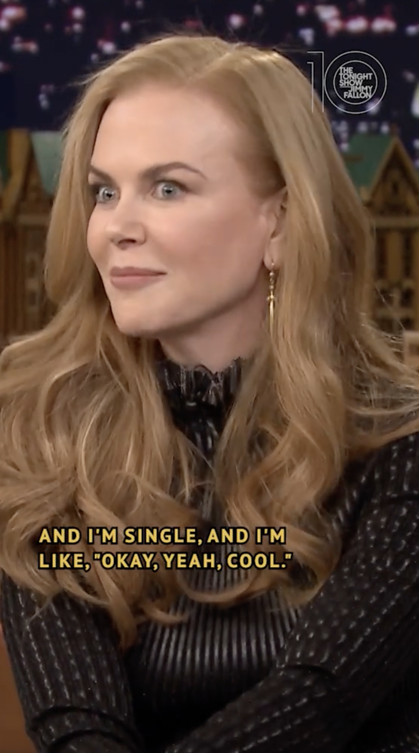 Nicole Kidman spricht in einem TikTok-Video vom April 2022 über ihr unvergessliches Date mit einem TV-Moderator | Quelle: Tiktok/@fallontonight