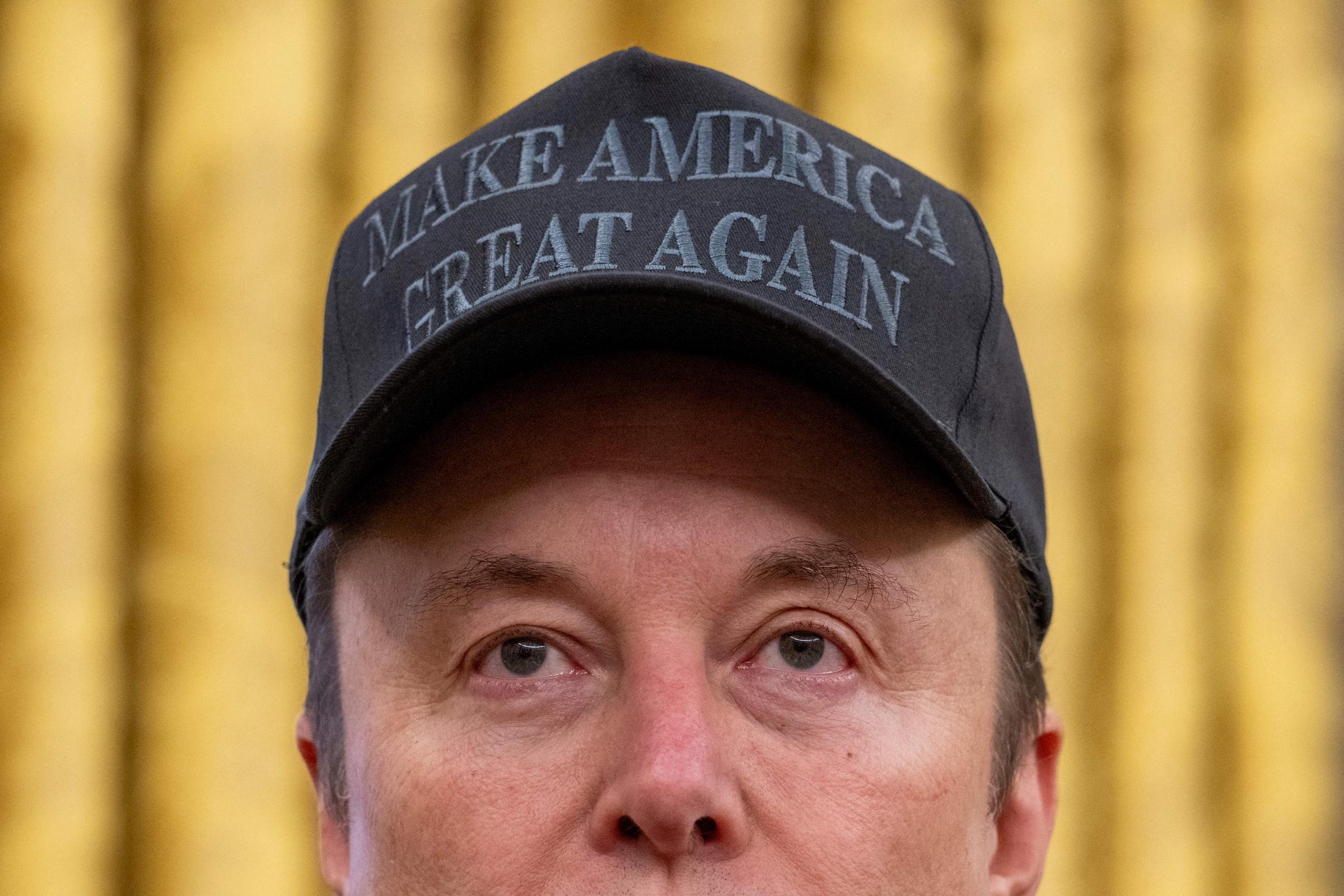 Elon Musk und US-Präsident Donald Trump bei der Unterzeichnung einer Durchführungsverordnung im Oval Office des Weißen Hauses in Washington, DC, am 11. Februar 2025 | Quelle: Getty Images