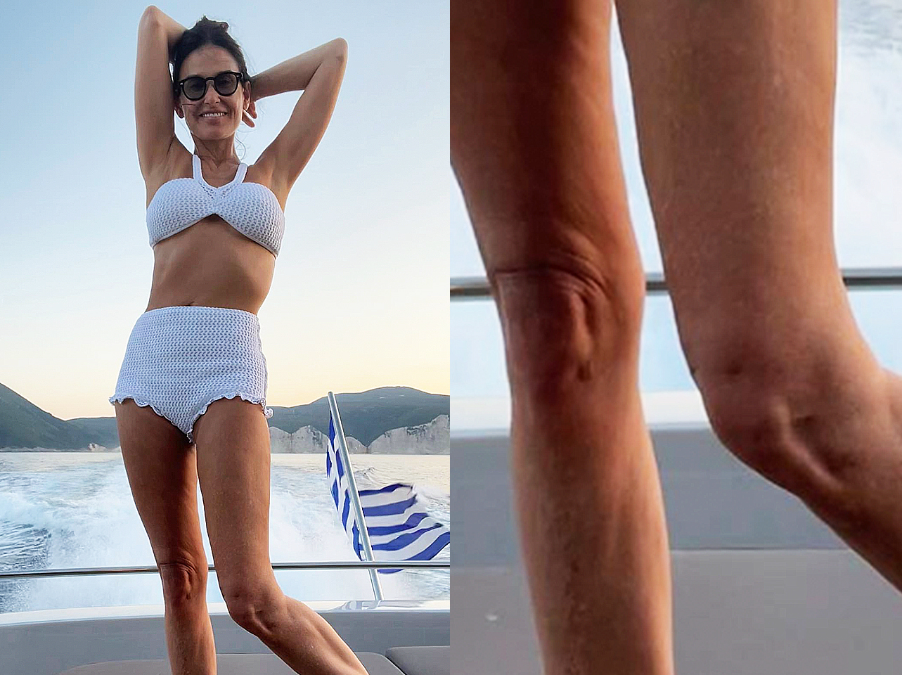 Demi Moore posiert auf einer Yacht, datiert September 2022 | Quelle: Instagram/DemiMoore