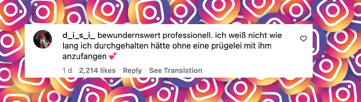 Fan-Kommentar | Quelle: instagram.com/reel/DVLSAd7jHeG/