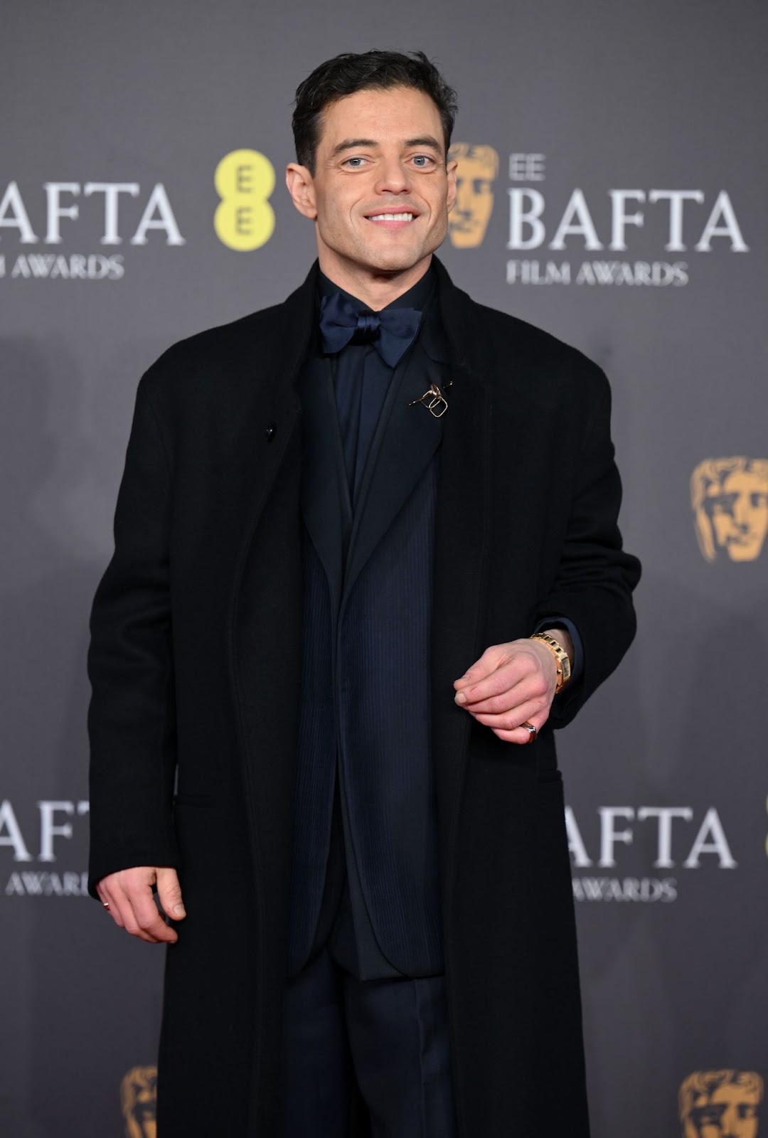 Rami Malek bei den 2024 EE BAFTA Film Awards am 18. Februar 2024 in London, England. | Quelle: Getty Images