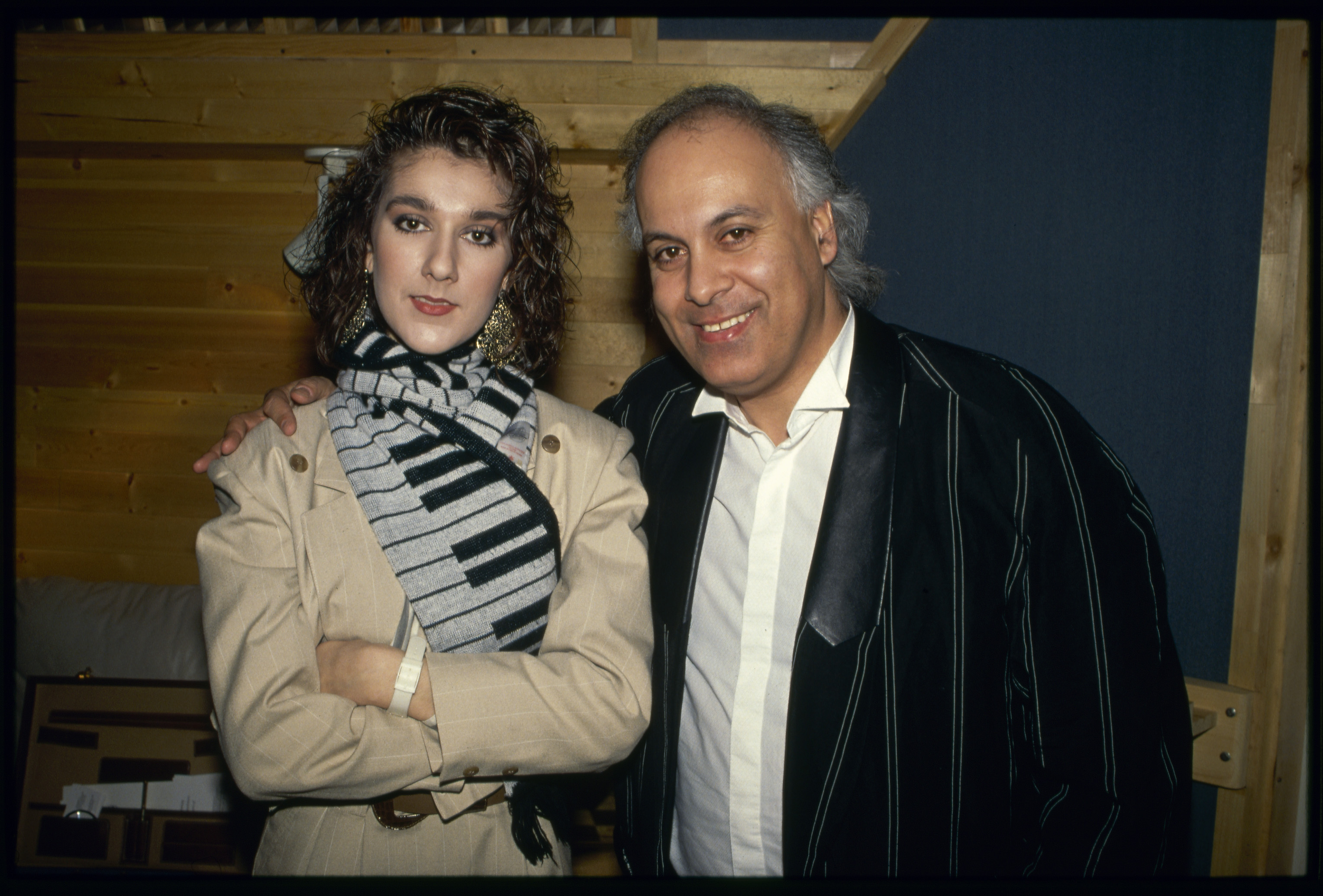 Céline Dion und René Angelil, aufgenommen am 1. März 1988 | Quelle: Getty Images