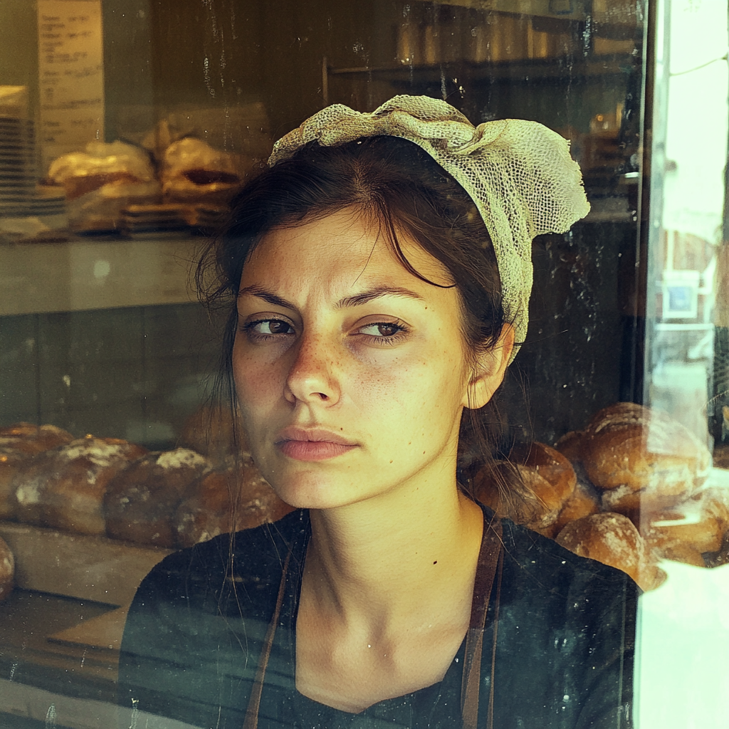 Eine Frau in einer Bäckerei | Quelle: Midjourney