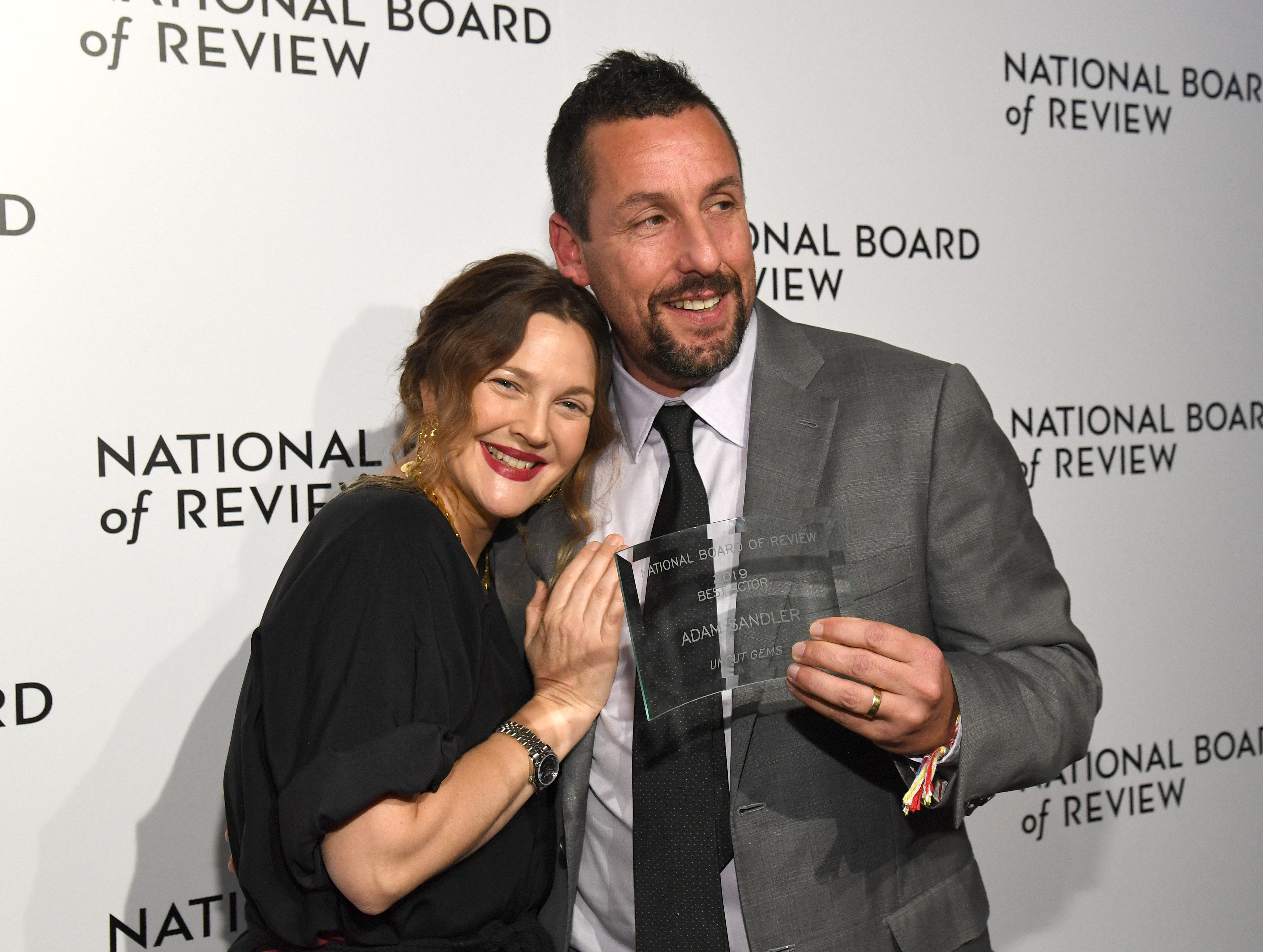 Drew Barrymore und Adam Sandler bei der National Board of Review Annual Awards Gala in New York City am 8. Januar 2020 | Quelle: Getty Images