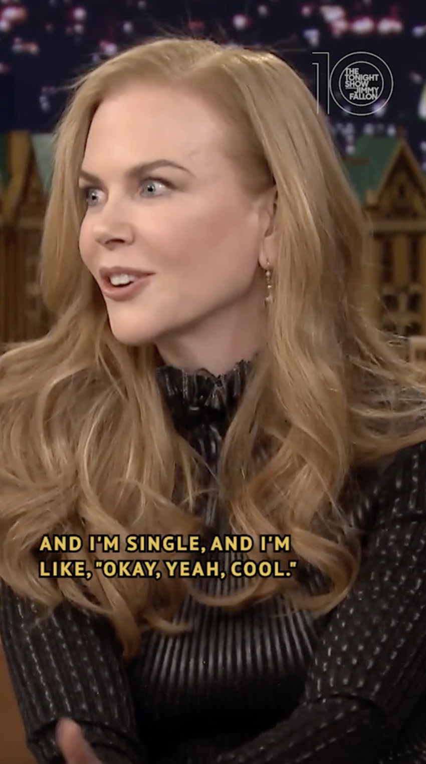 Nicole Kidman spricht in einem TikTok-Video vom April 2022 über ihr unvergessliches Date mit einem TV-Moderator | Quelle: Tiktok/@fallontonight