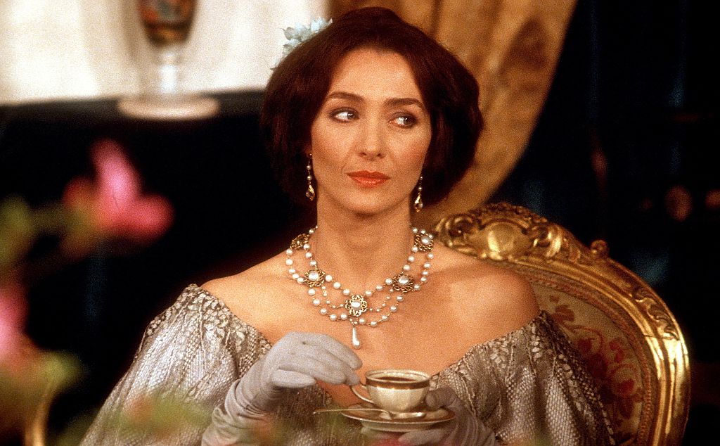 Christine Kaufmann, ARD-Fernsehfilm "Der Graf von Monte Christo", 1980 in den Bavaria Studios in München | Quelle: Getty Images