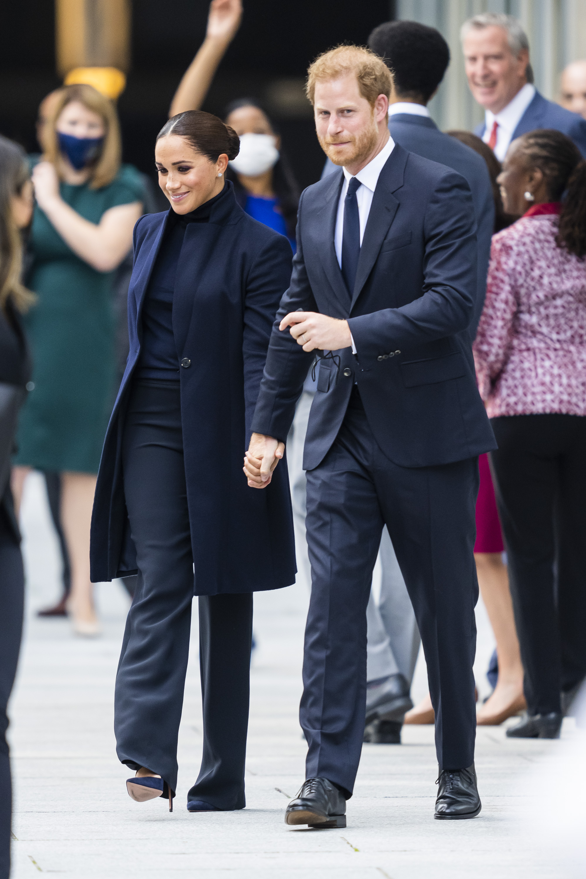 Meghan Markle und Prinz Harry werden am 23. September 2021 in New York City gesichtet | Quelle: Getty Images