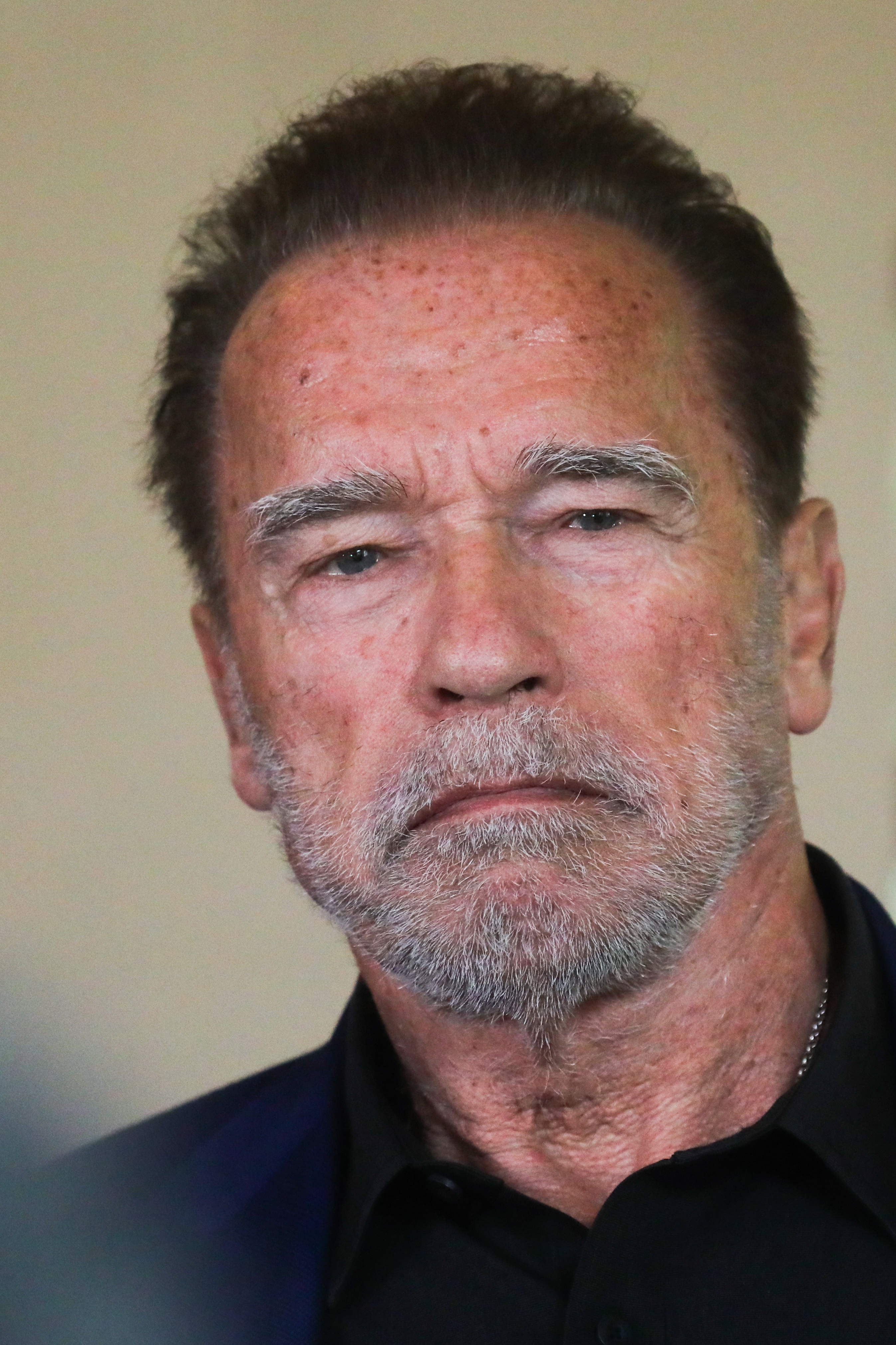 Arnold Schwarzenegger bei der Auschwitz Jewish Center Foundation am 28. September 2022 in Oswiecim, Polen | Quelle: Getty Images