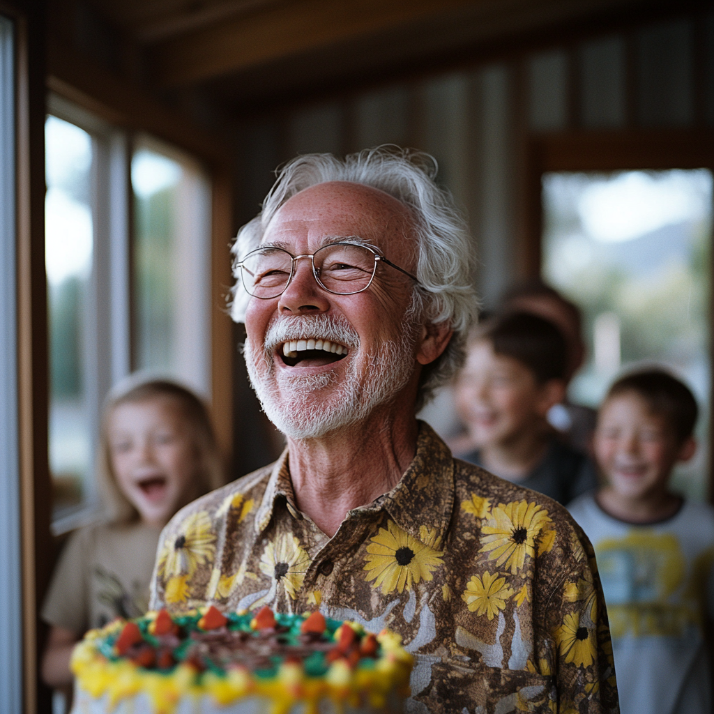 Stewart feiert seinen Geburtstag mit den Kindern aus der Nachbarschaft | Quelle: Midjourney