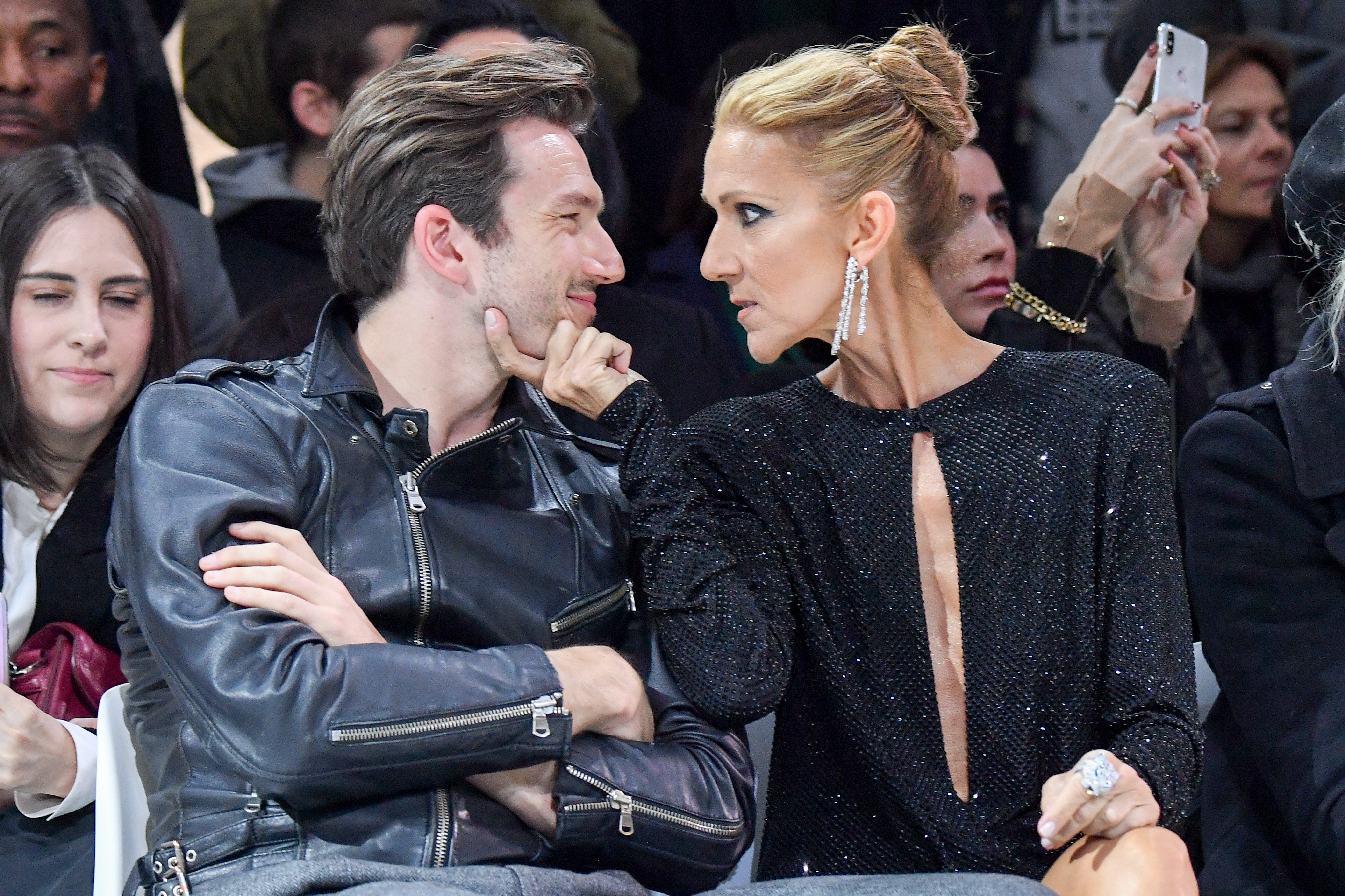 Pepe Munoz und Celine Dion bei der Alexandre Vauthier Haute Couture Spring Summer 2019 Show am 22. Januar 2019 in Paris, Frankreich. | Quelle: Getty Images