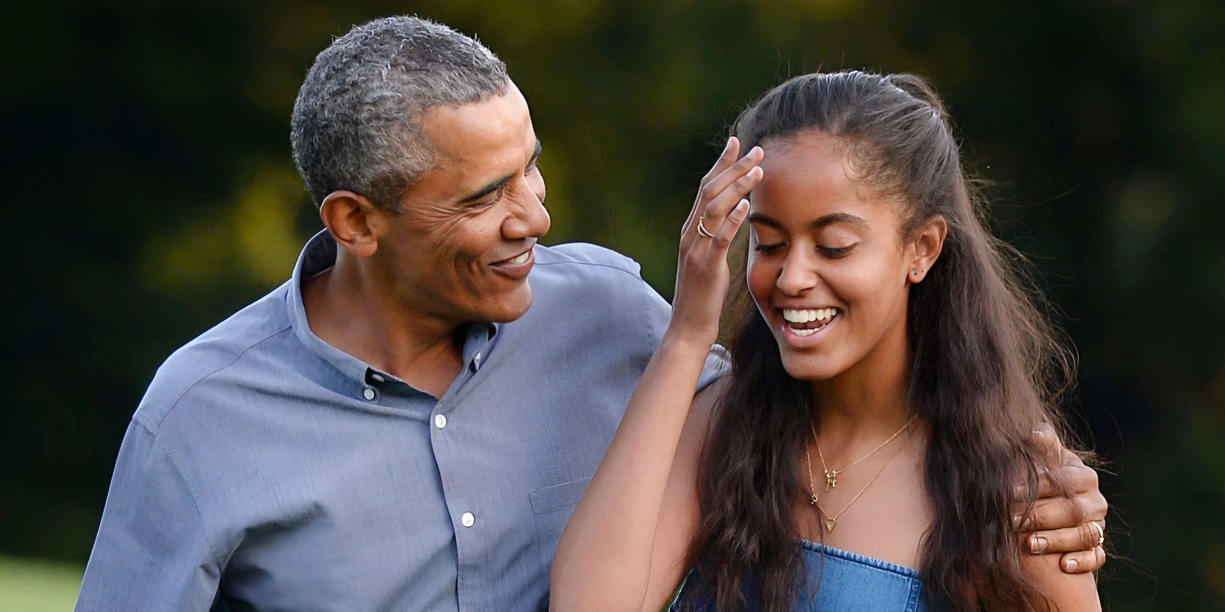 Malia Obama und Barack Obama | Quelle: Getty Images