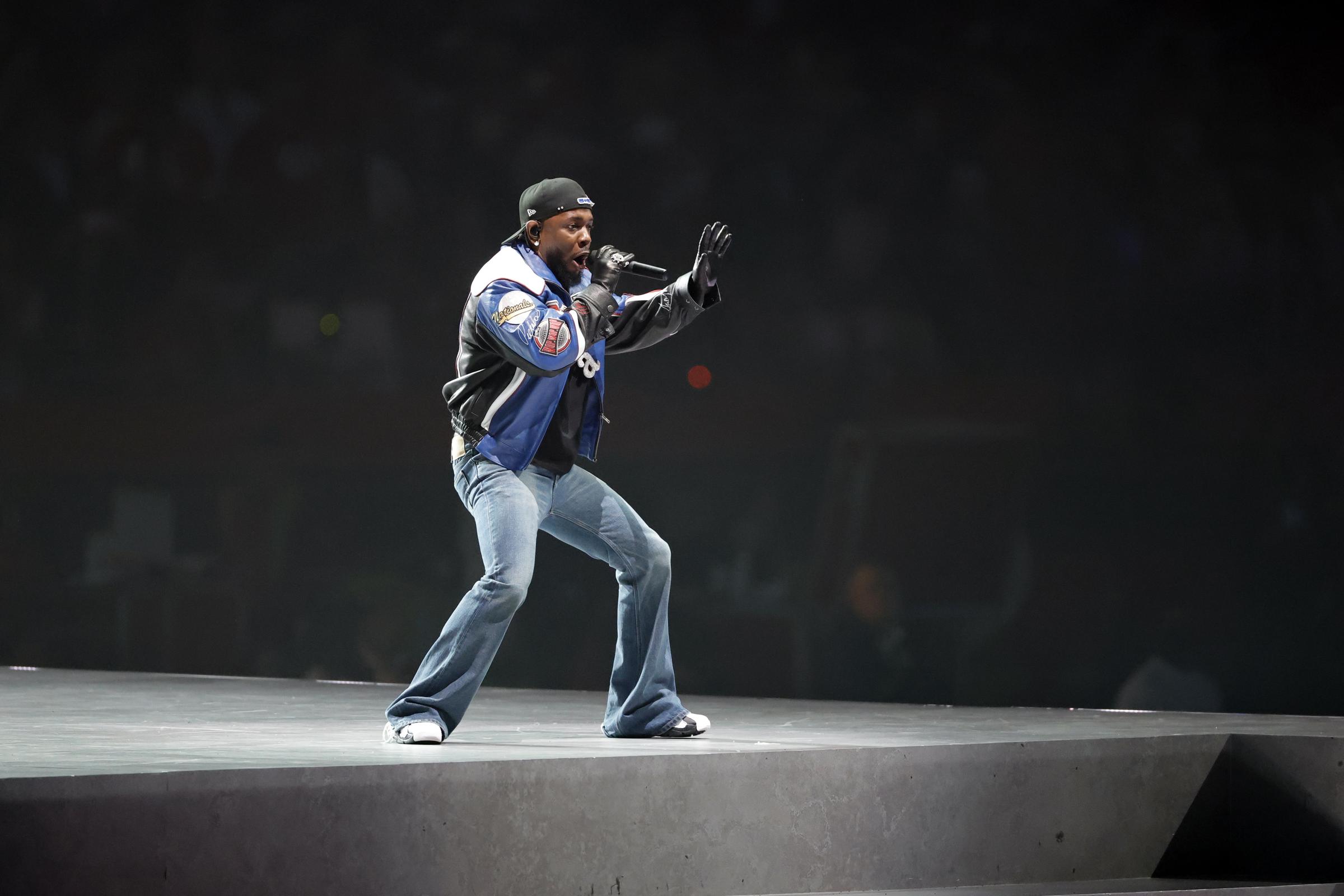 Kendrick Lamar beim Super Bowl LIX am 9. Februar 2025 in New Orleans, Louisiana. | Quelle: Getty Images