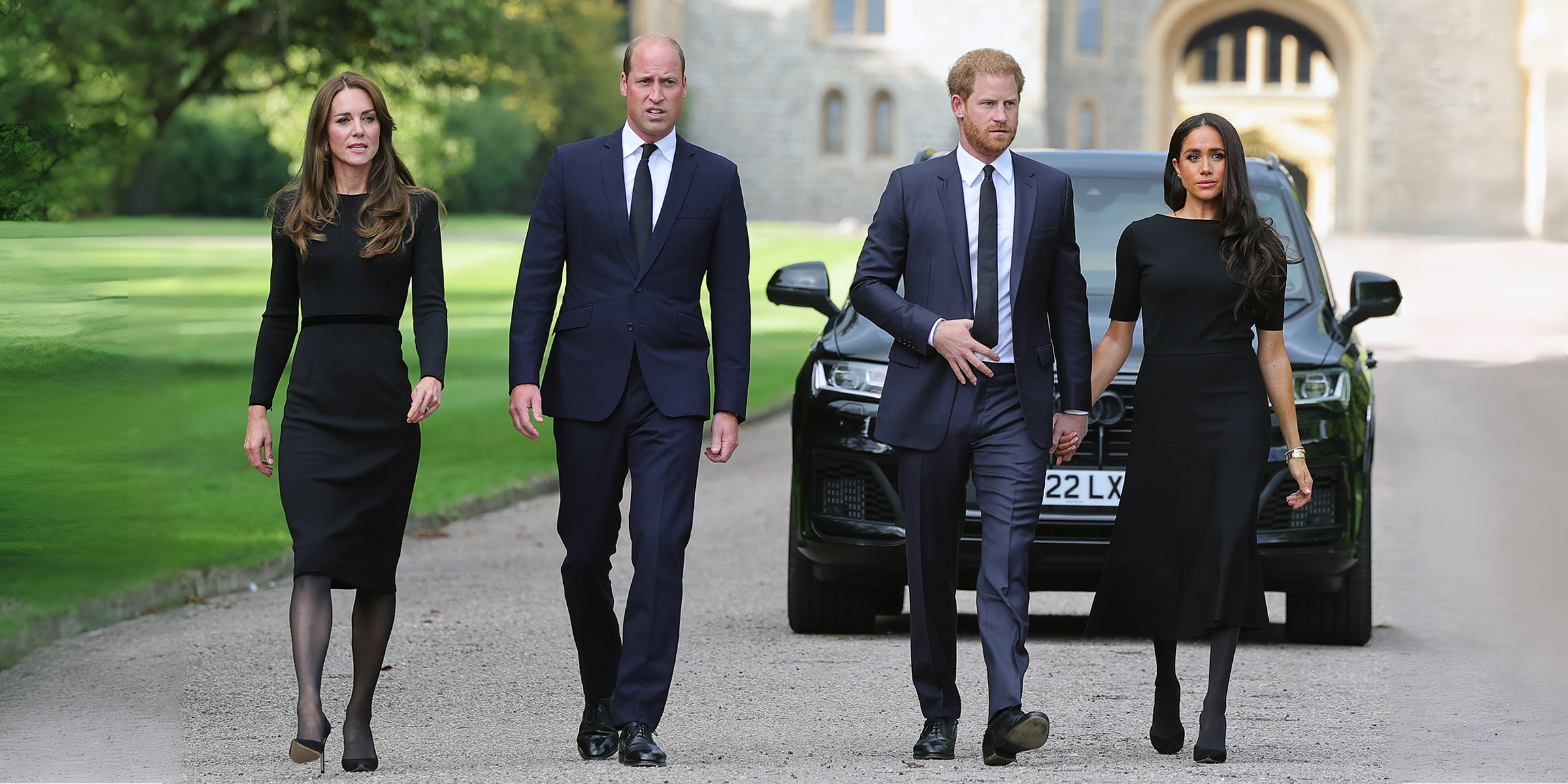 Prinzessin Kate, Prinz William, Prinz Harry und Meghan Markle | Quelle: Getty Images