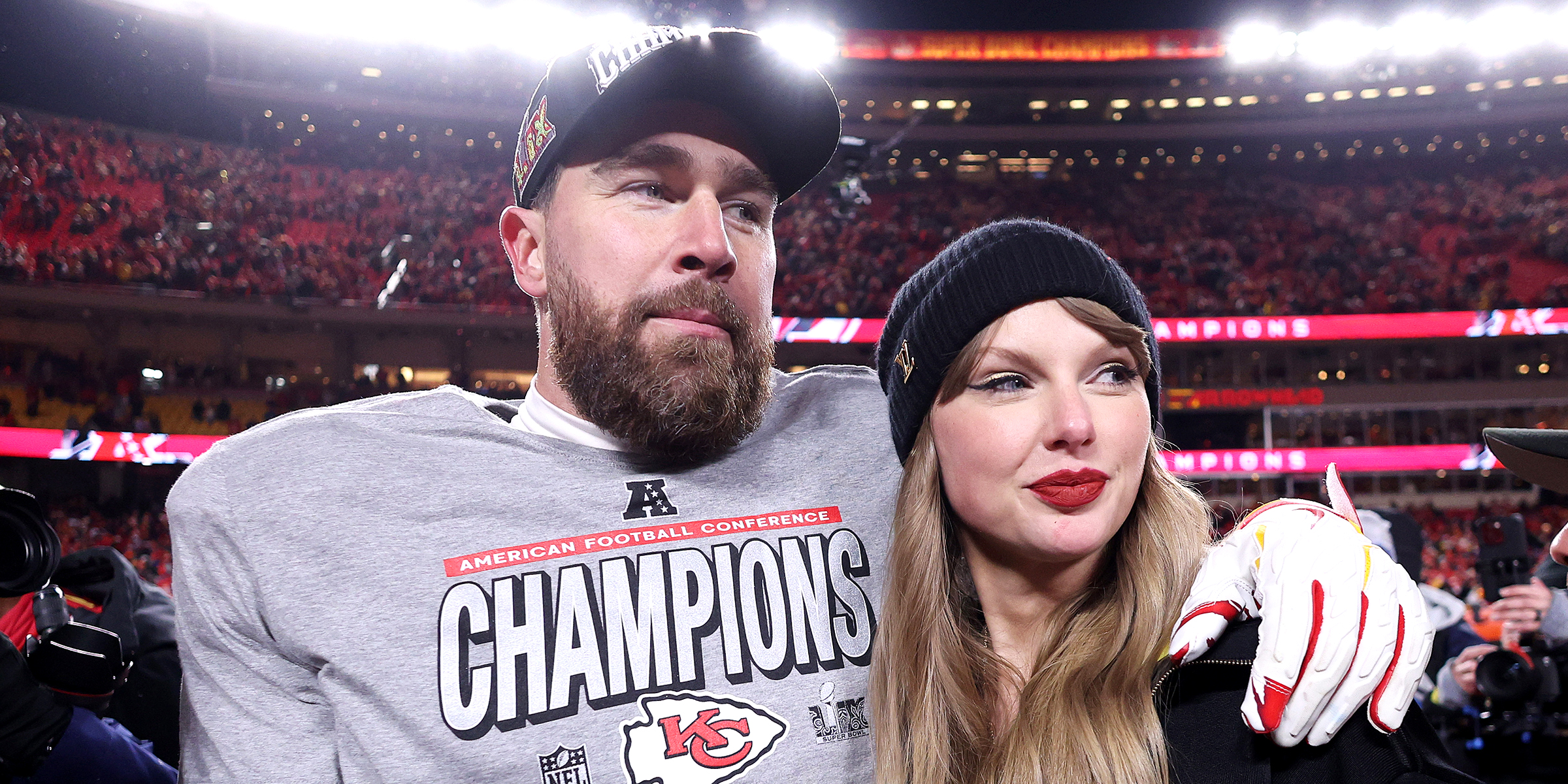 Travis Kelce und Taylor Swift | Quelle: Getty Images