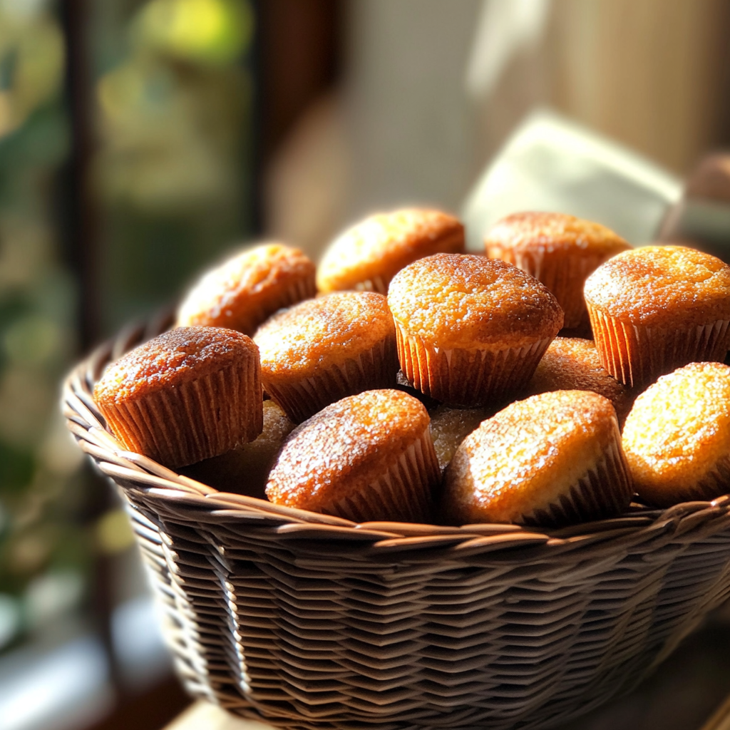 Ein Korb mit Mini-Muffins | Quelle: Midjourney