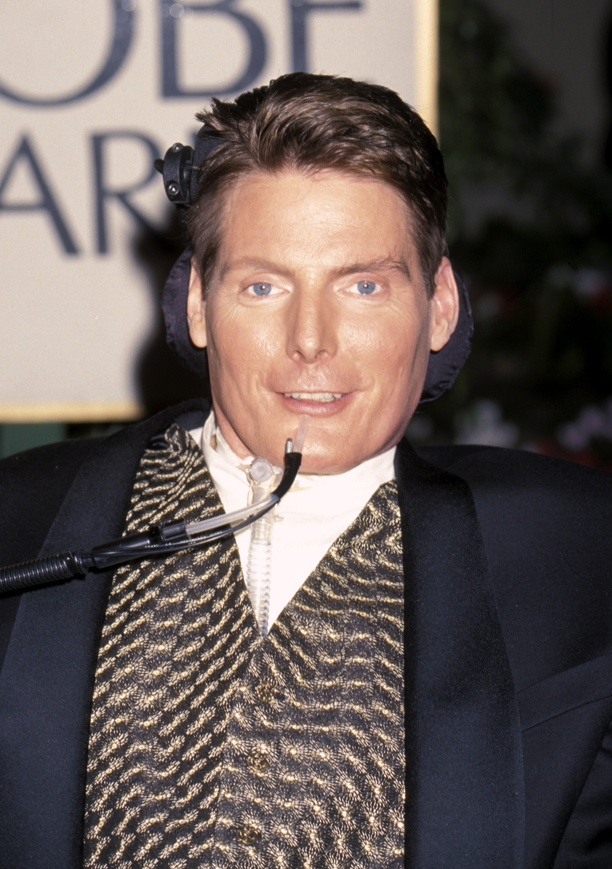 Christopher Reeve während der 56th Annual Golden Globe Awards am 24. Januar 1999 in Beverly Hills, Kalifornien. | Quelle: Getty Images