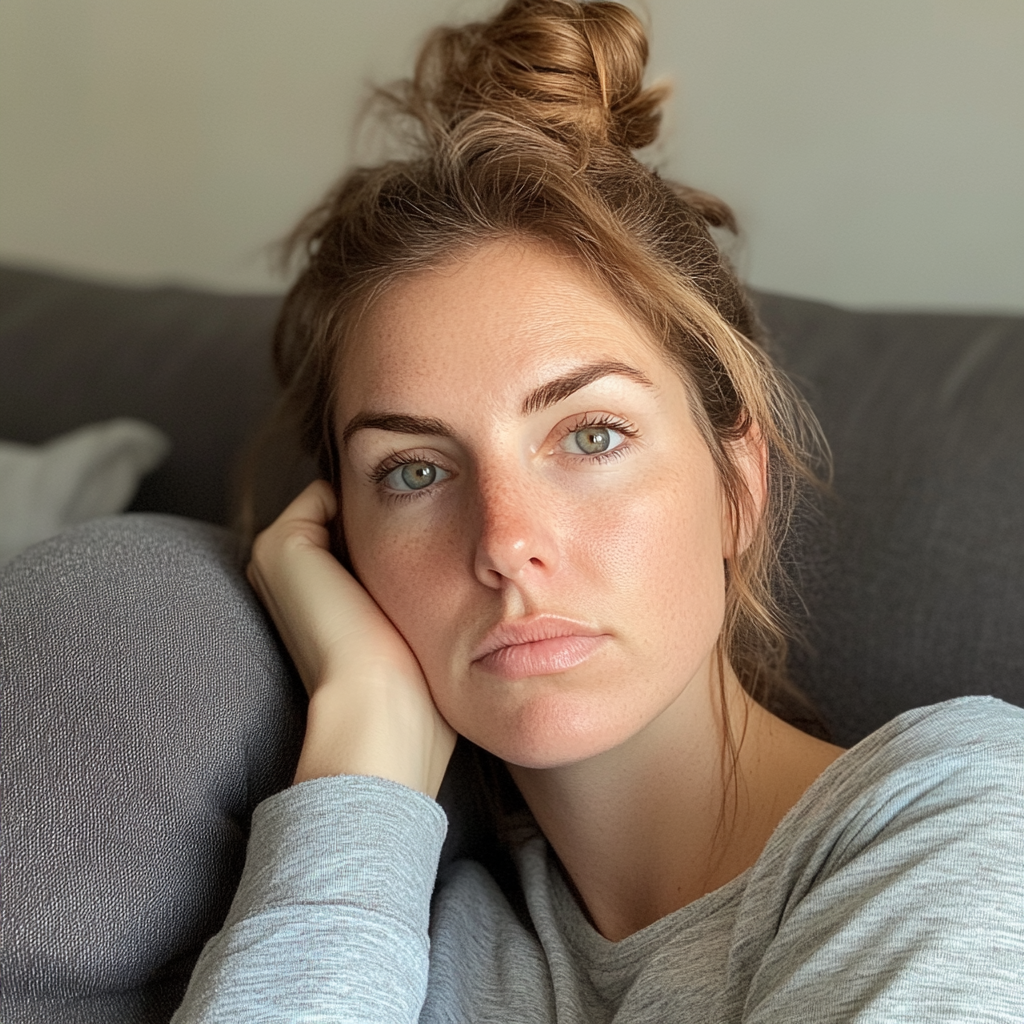 Eine müde Frau | Quelle: Midjourney