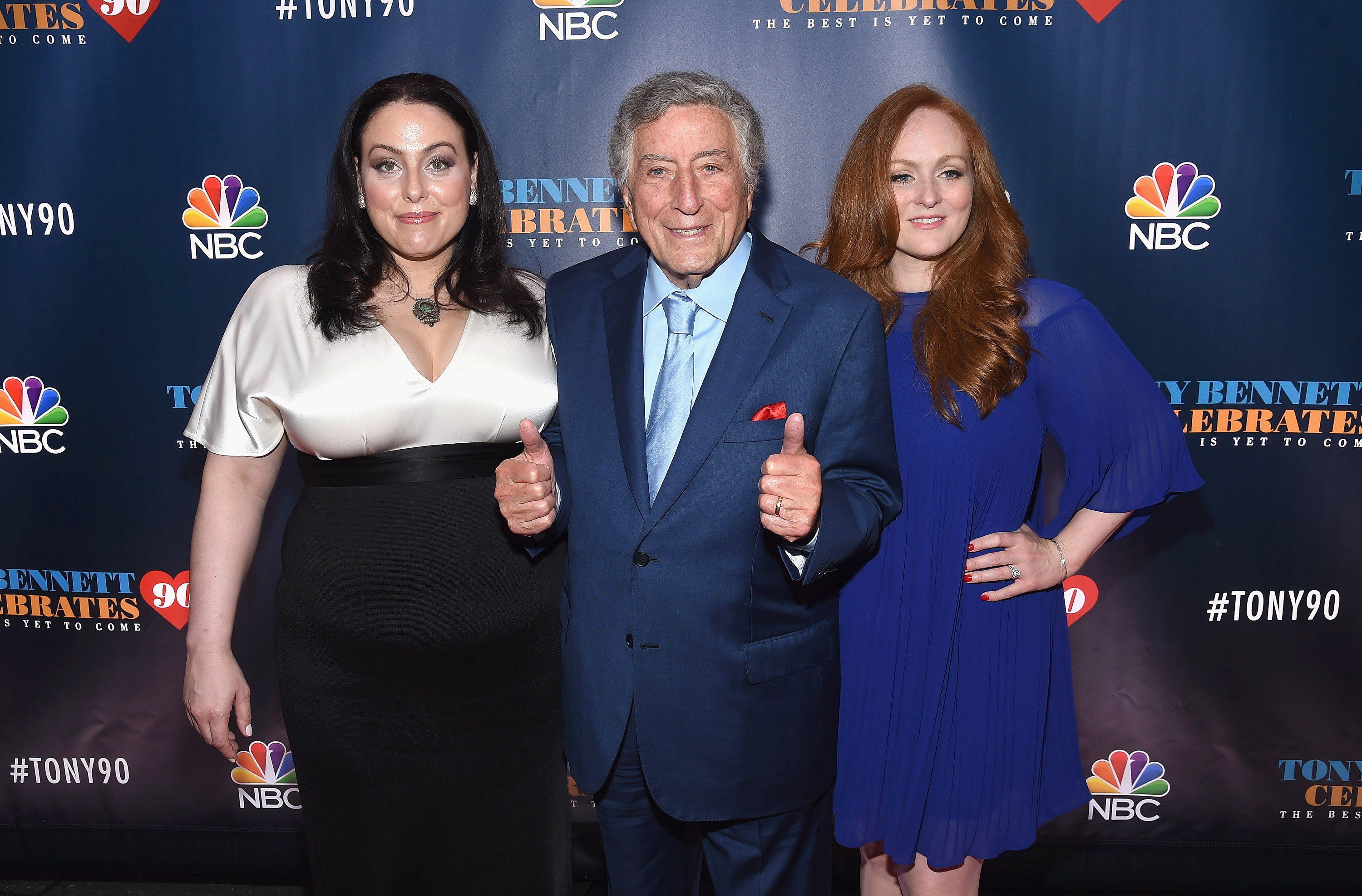 Joanna, Tony und Antonia Bennett bei "Tony Bennett Celebrates 90: The Best Is Yet To Come" am 15. September 2016 in New York City. | Quelle: Getty Images