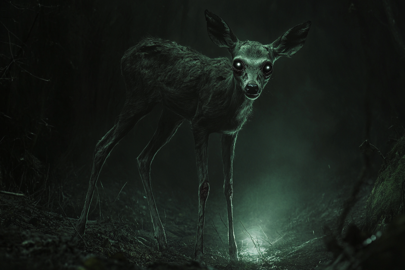 Ein Reh im Wald | Quelle: Midjourney