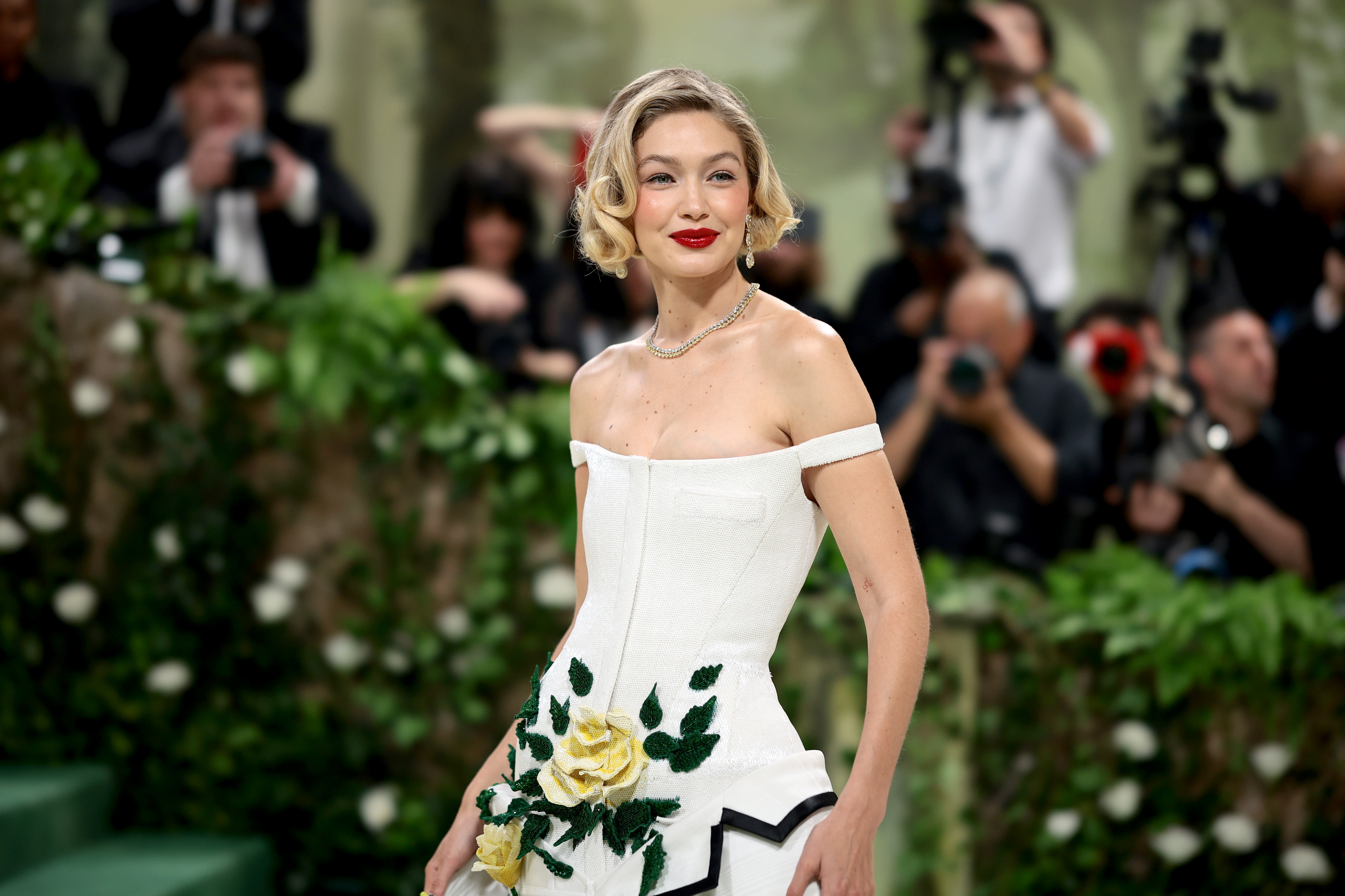 Gigi Hadid bei der 2024 Met Gala am 6. Mai in New York. | Quelle: Getty Images