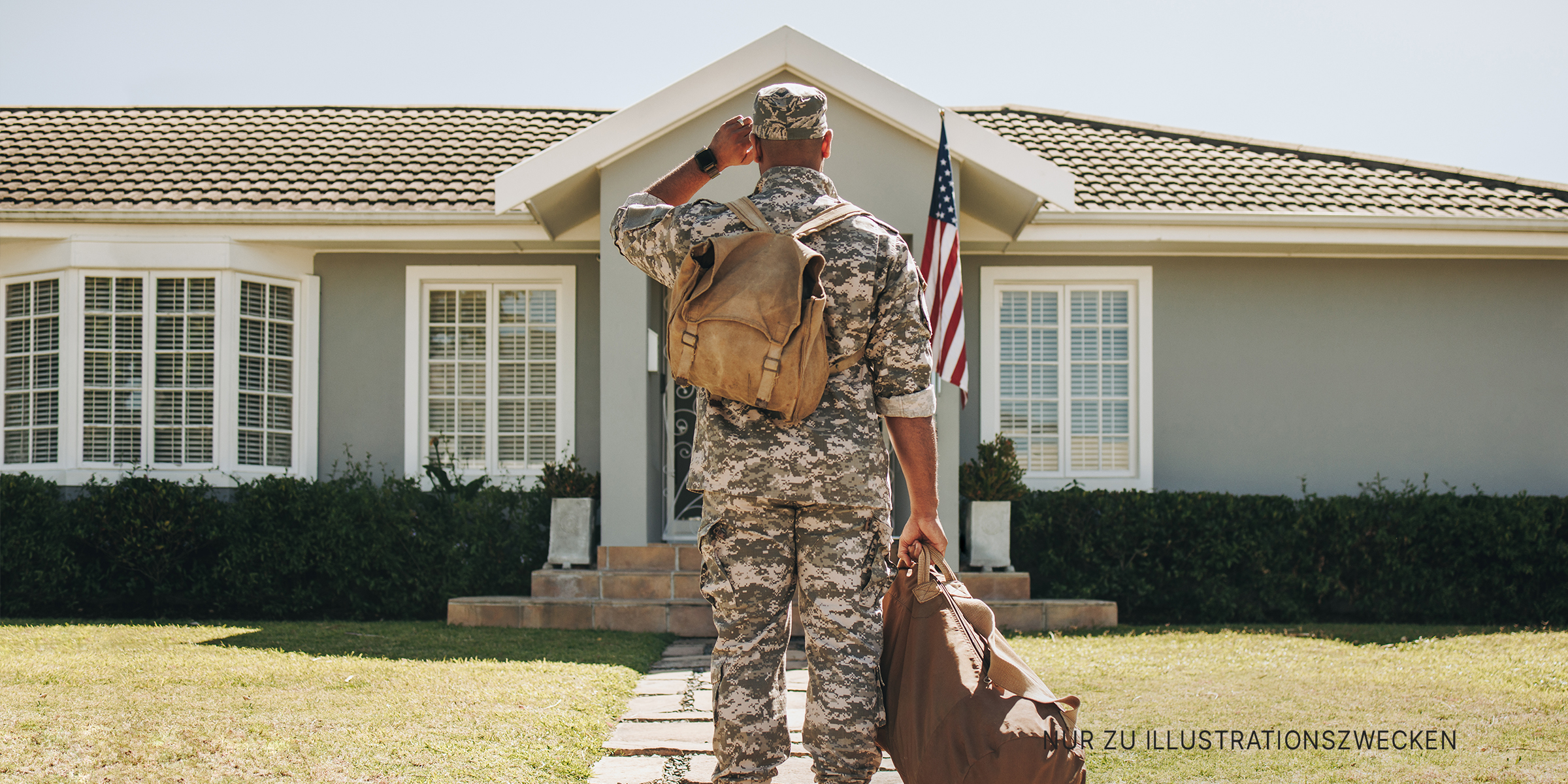 Ein Soldat auf dem Heimweg | Quelle: Getty Images