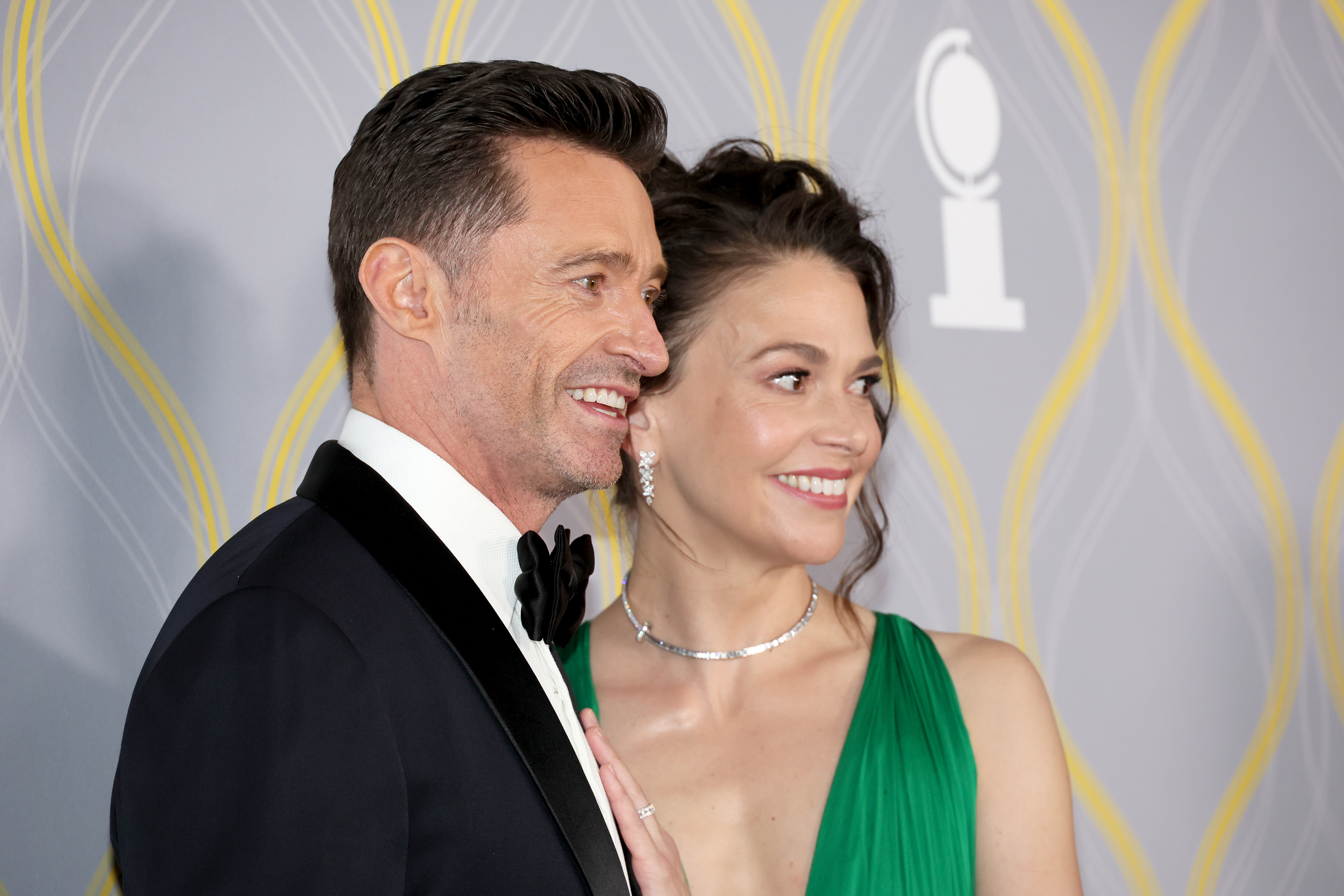 Hugh Jackman und Sutton Foster in New York City | Quelle: Getty Images