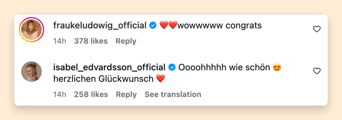 Promis, Fans und Kollegen gratulieren auf Instagram | Quelle: Instagram/laurawontorra