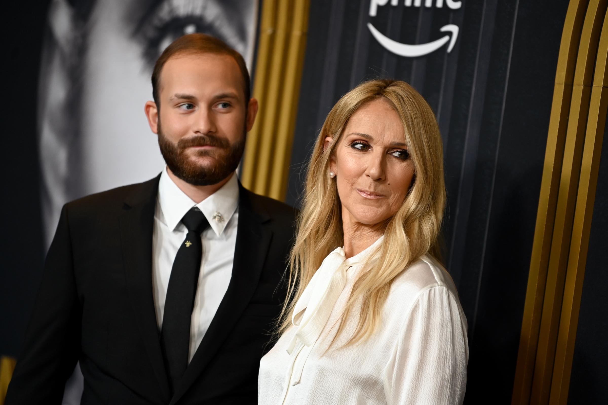 Rene-Charles Angélil und Celine Dion besuchen die Sondervorführung von "I Am: Celine Dion" in New York City am 17. Juni 2024. | Quelle: Getty Images