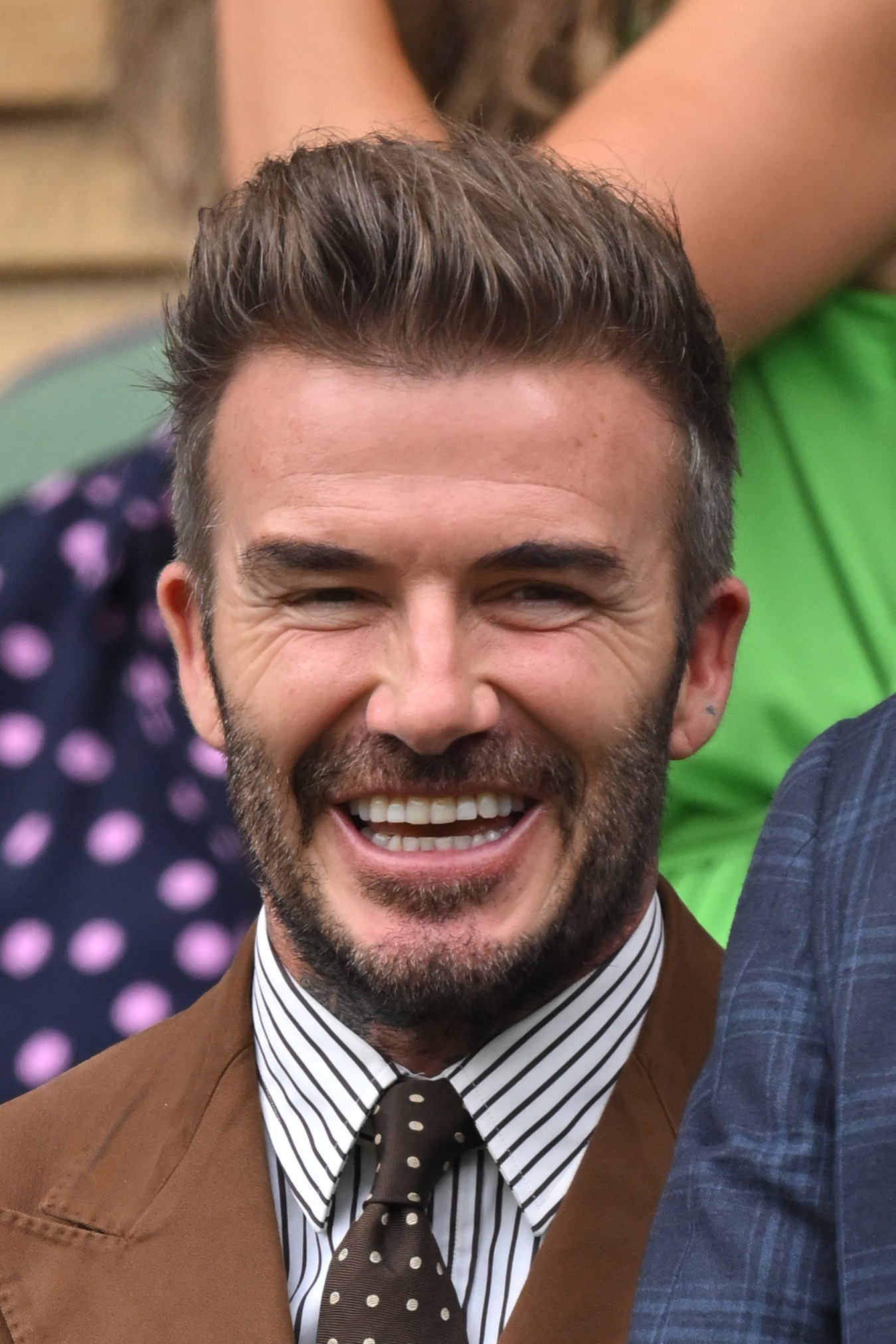 David Beckham im All England Lawn Tennis and Croquet Club am 6. Juli 2022 in London, England. | Quelle: Getty Images