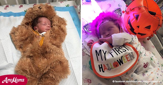 Schwerkranke Babys für den ersten Halloween-Wettbewerb in ihrem Leben verkleidet, wer wird gewinnen?