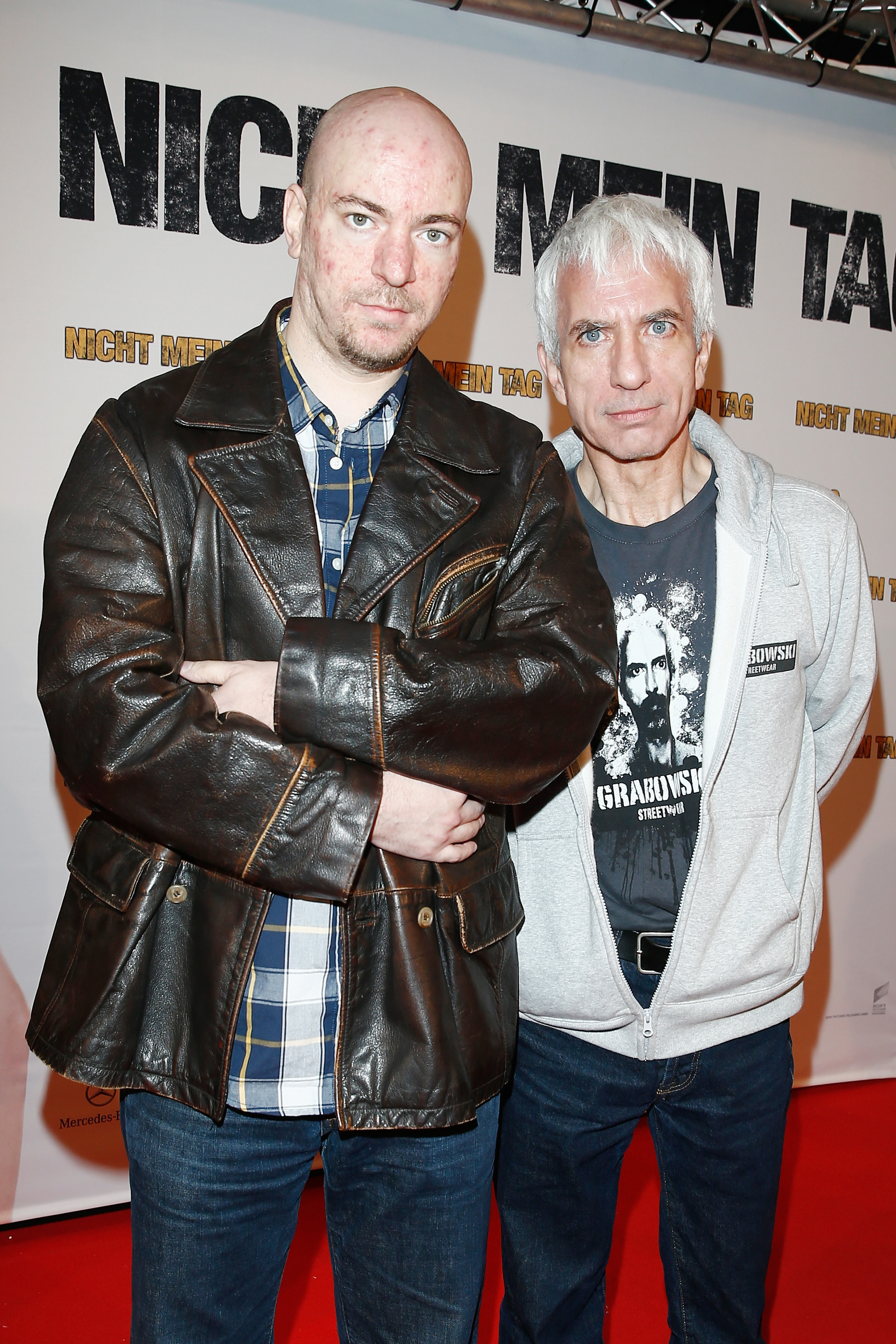 Maxwell und Ralf Richter bei der Premiere von „Nicht mein Tag“ im Jahr 2014 | Quelle: Getty Images