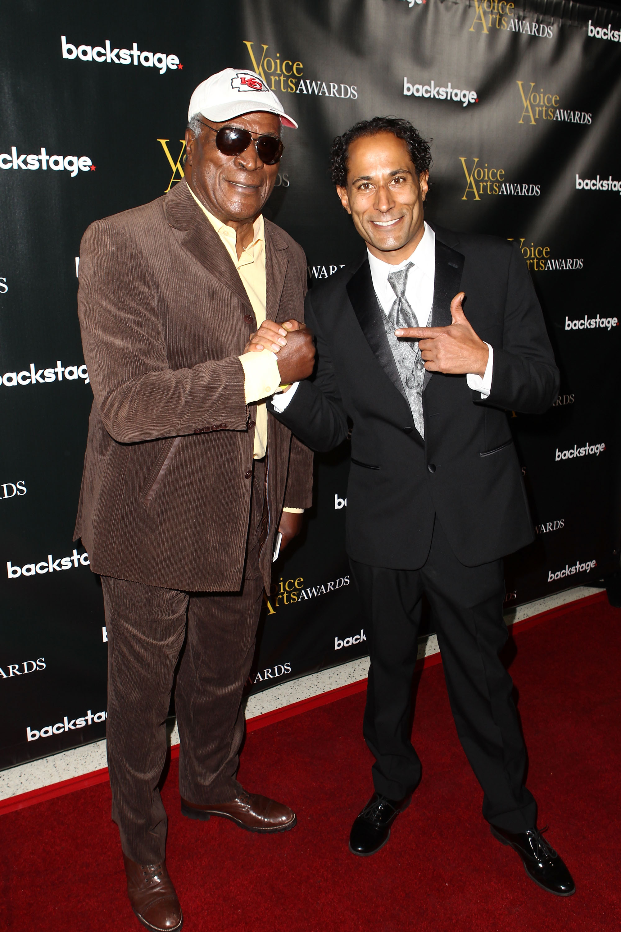 John Amos und Regisseur K.C. Amos bei den 2015 Voice Arts Awards im Pacific Design Center am 15. November 2015 in West Hollywood, Kalifornien | Quelle: Getty Images