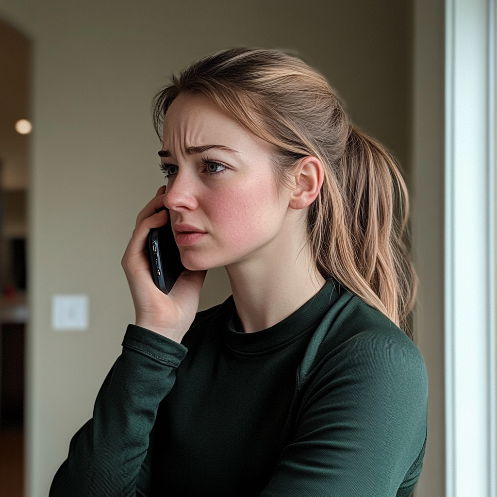 Eine Frau spricht am Telefon | Quelle: Midjourney