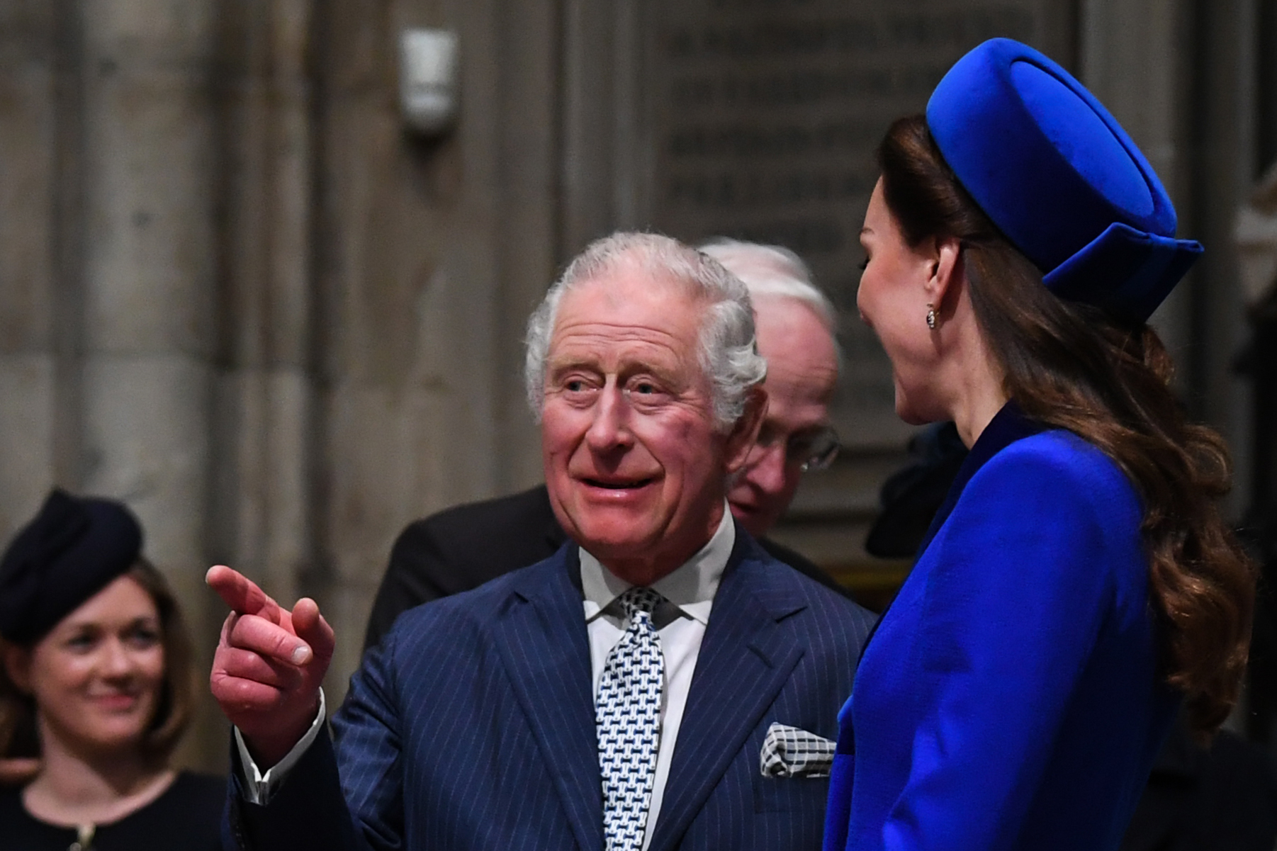 König Charles III. und Prinzessin Catherine bei der Feier zum Commonwealth Day in der Westminster Abbey am 14. März 2022 in London, England | Quelle: Getty Images