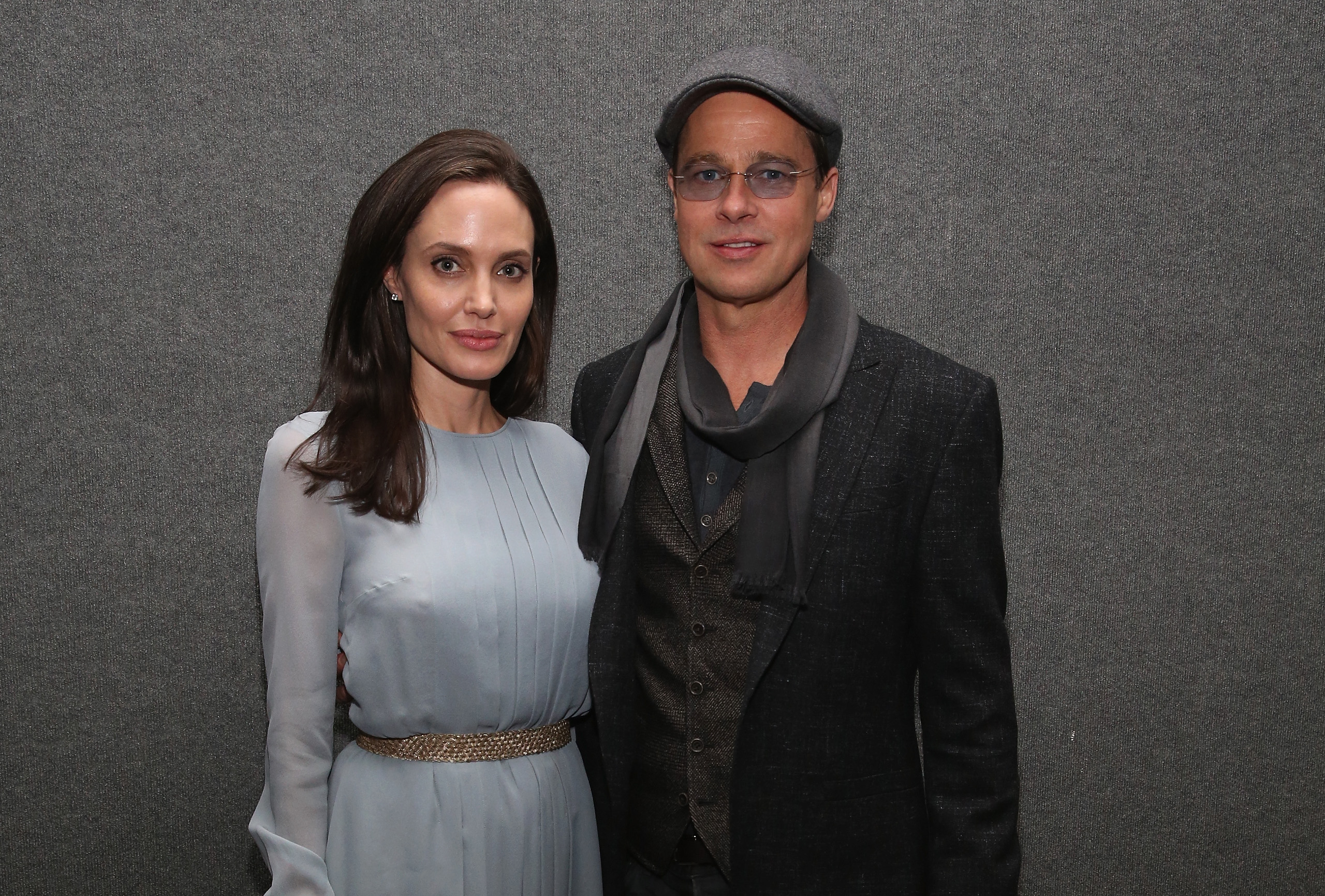 Angelina Jolie und Brad Pitt bei der Vorführung von "By the Sea" am 3. November 2015 in New York City. | Quelle: Getty Images